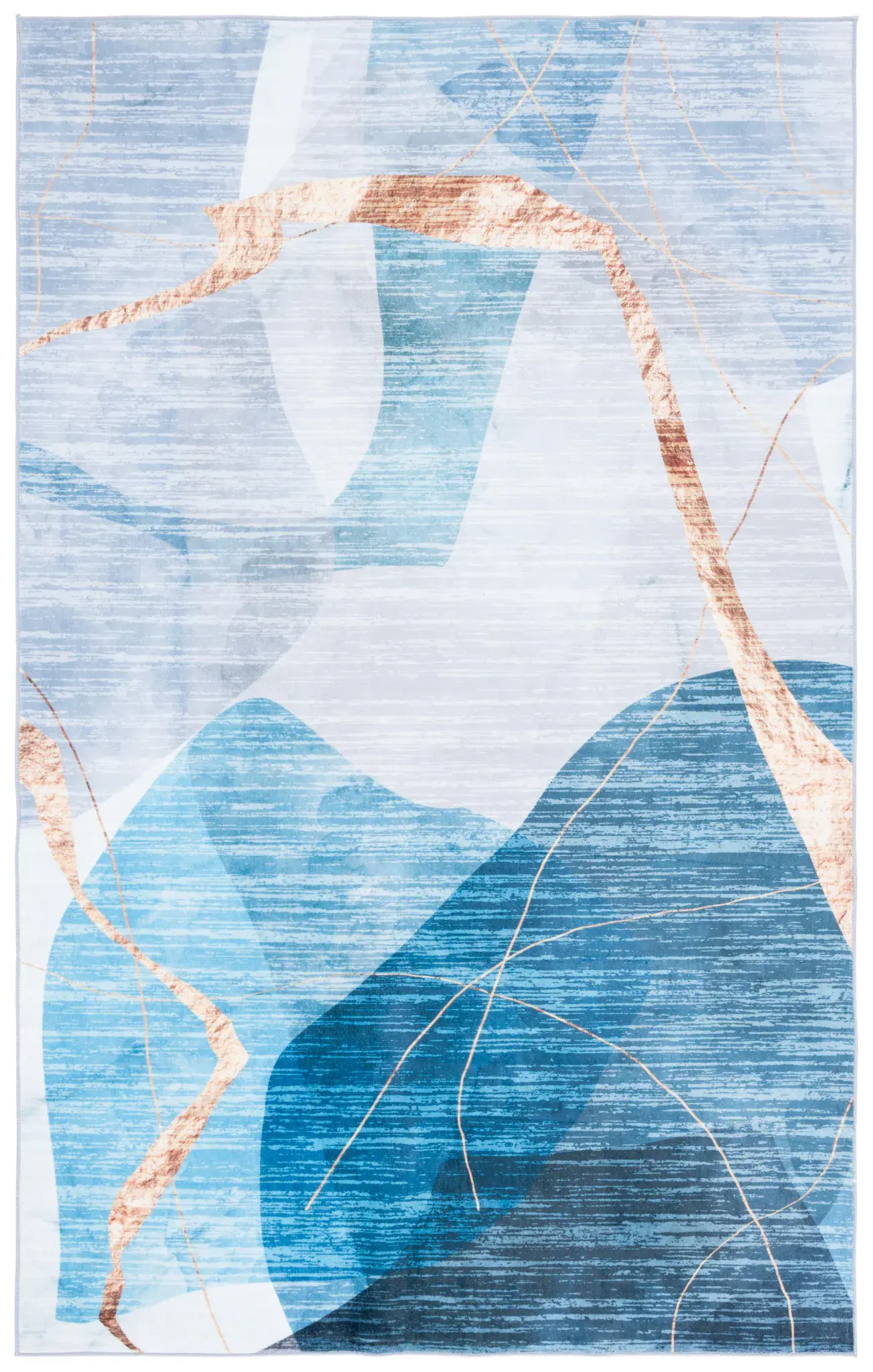 Santa Monica Abstract Marble Washable Rug