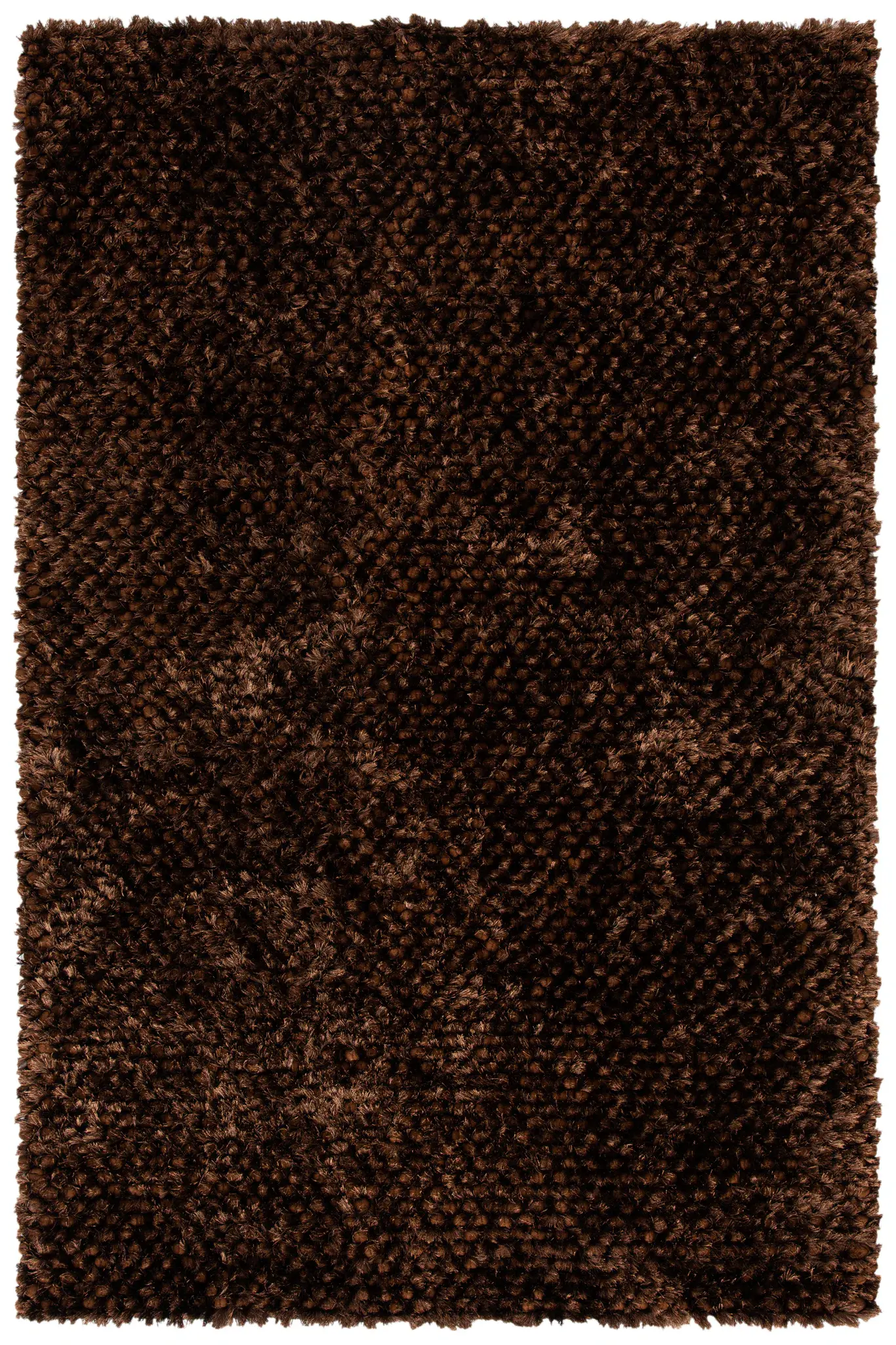 Saint Tropez Pebbled Solid Hand-Woven Shag Rug