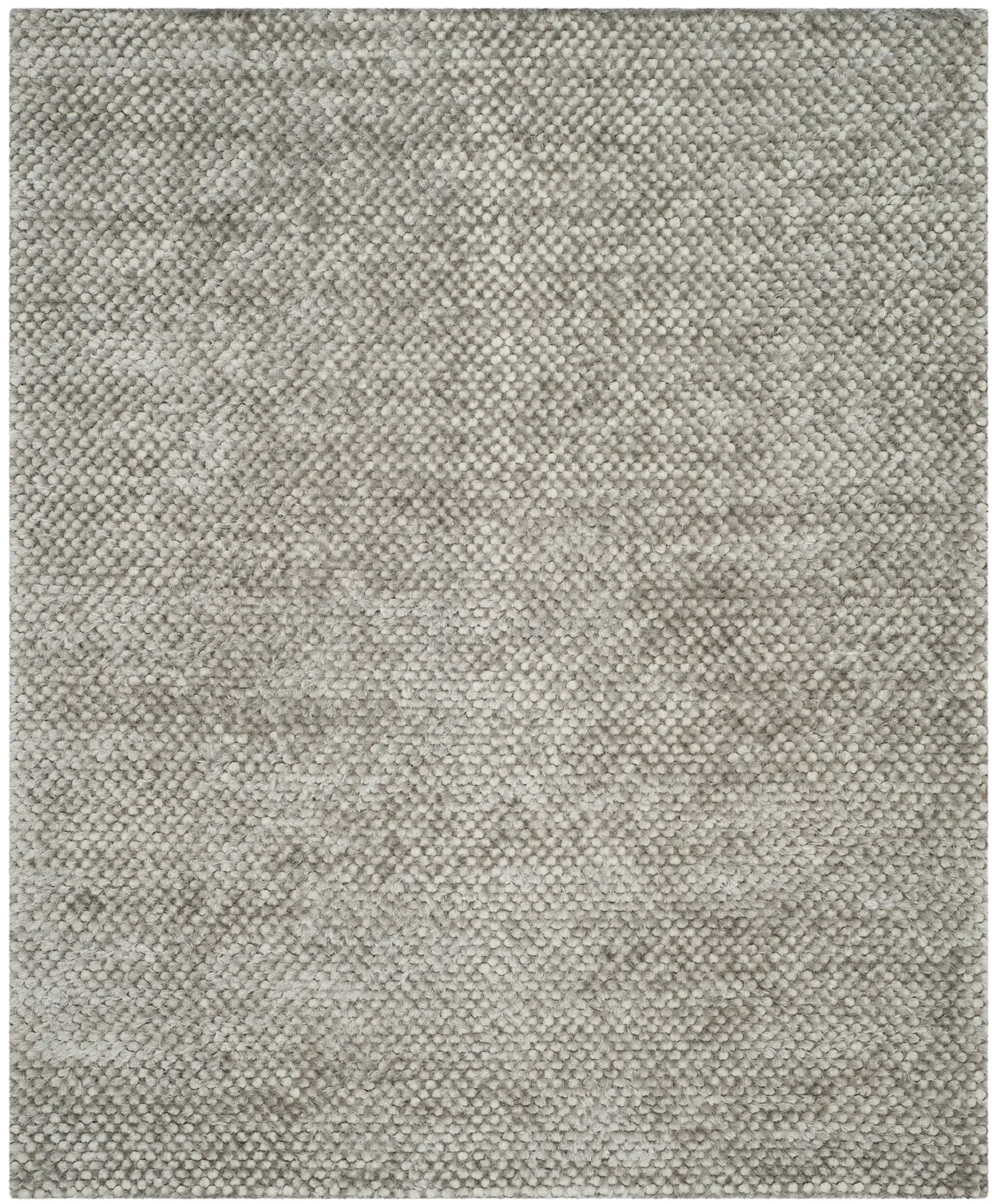 Saint Tropez Pebbled Solid Hand-Woven Shag Rug