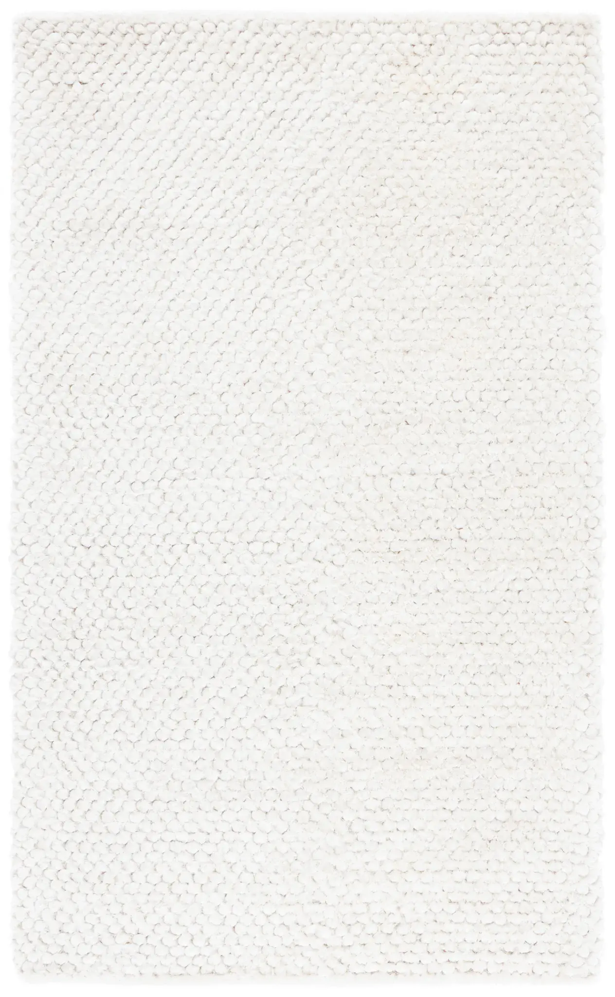 Saint Tropez Pebbled Solid Hand-Woven Shag Rug