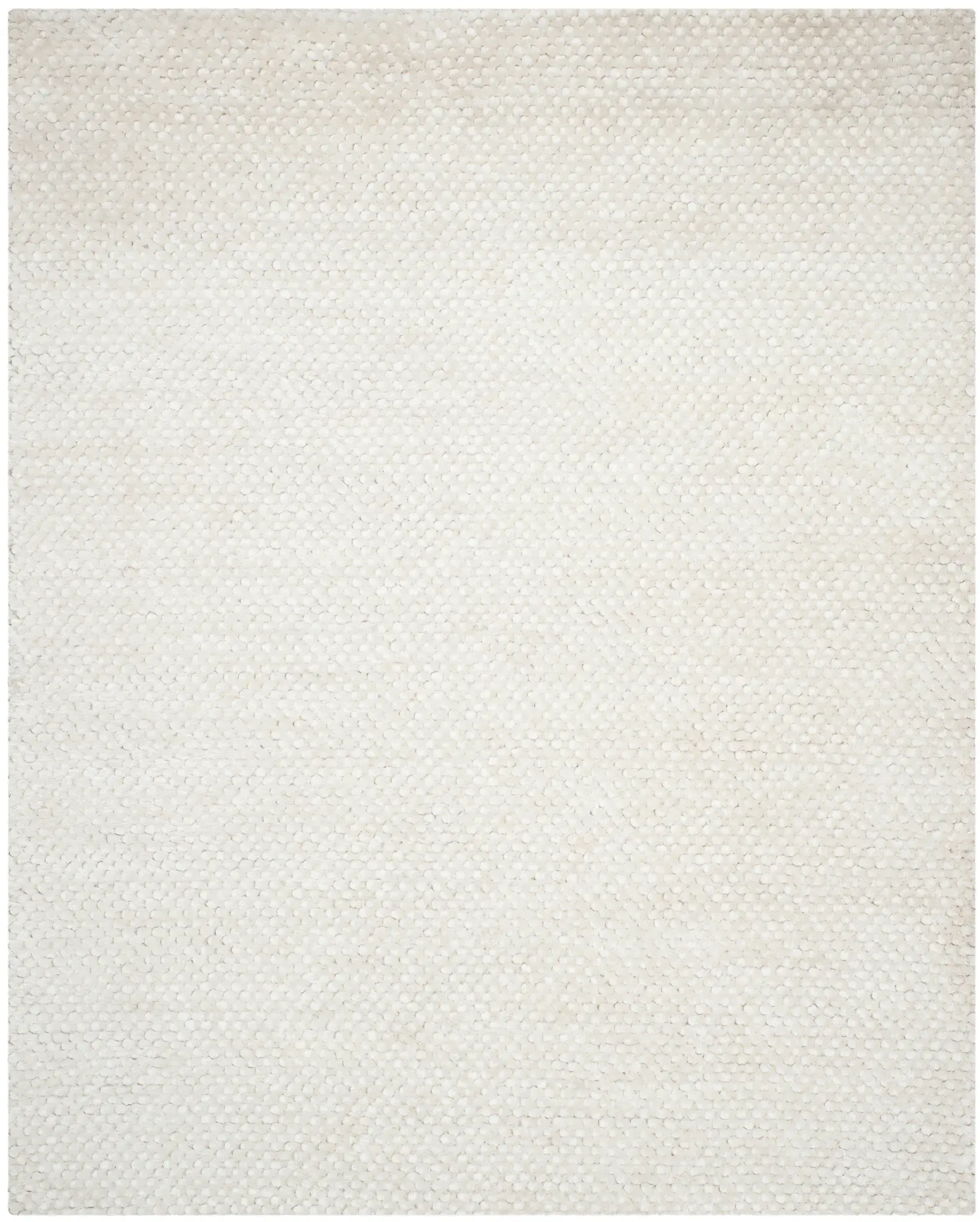 Saint Tropez Pebbled Solid Hand-Woven Shag Rug