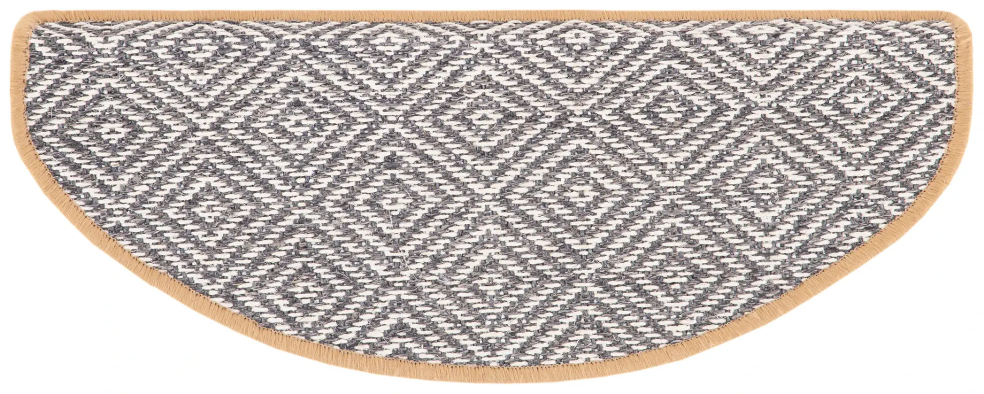 Geometric Sisal Hand-Loomed Stair Treads (Set of 13)