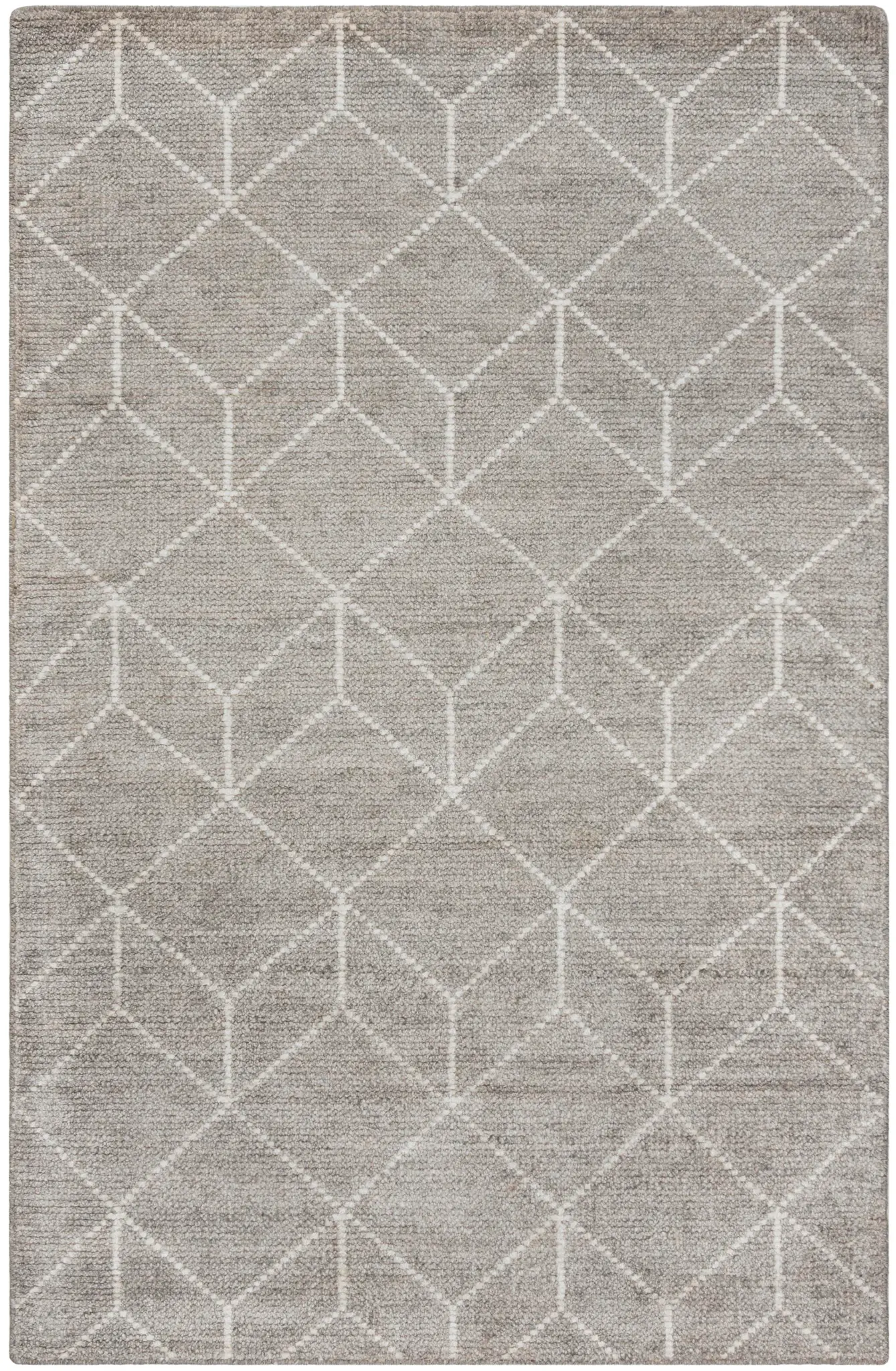 Stone Wash Cube Hand-Knotted Bamboo Silk Rug