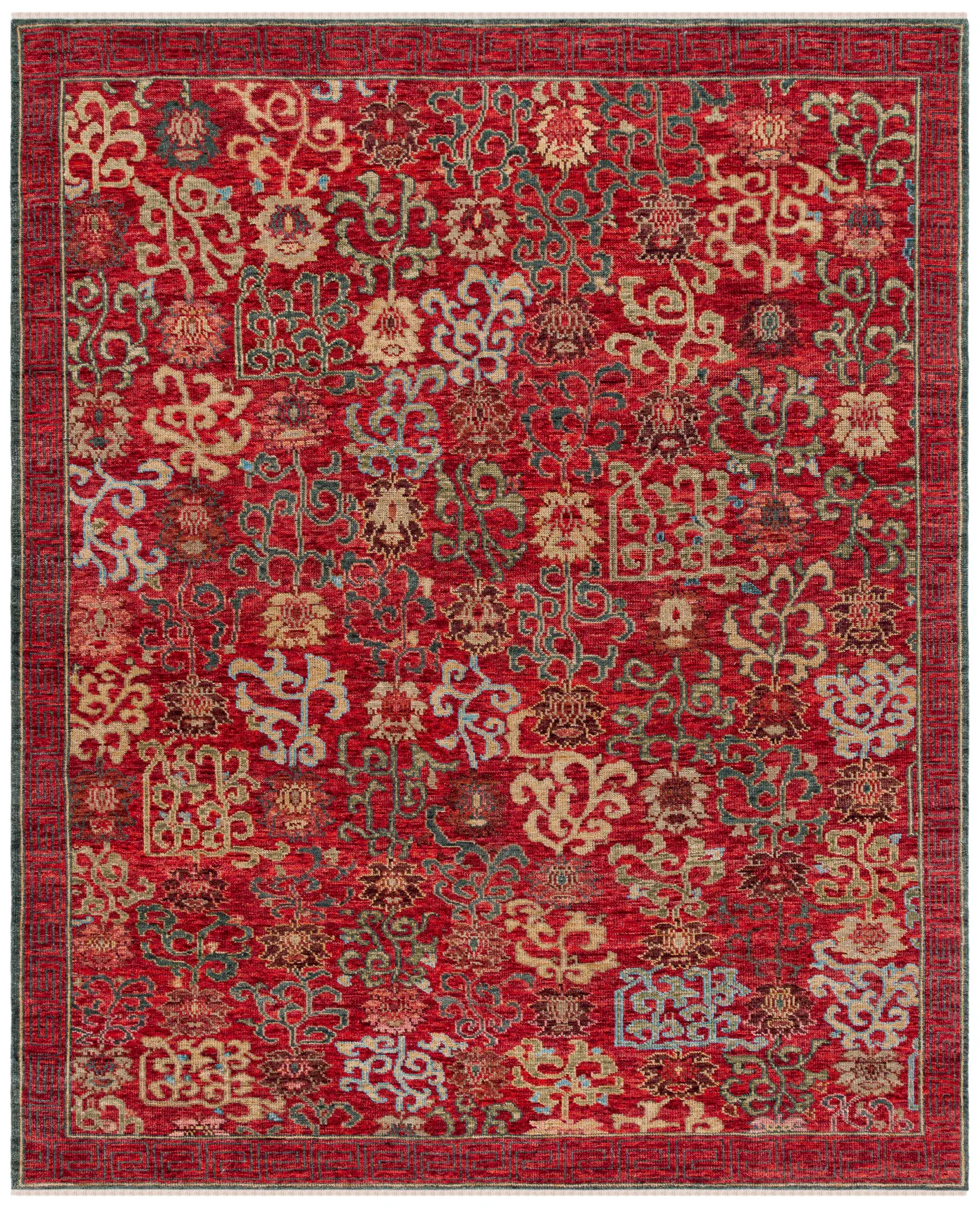 Sultanabad Vine And Blossom Hand-Knotted Wool Rug