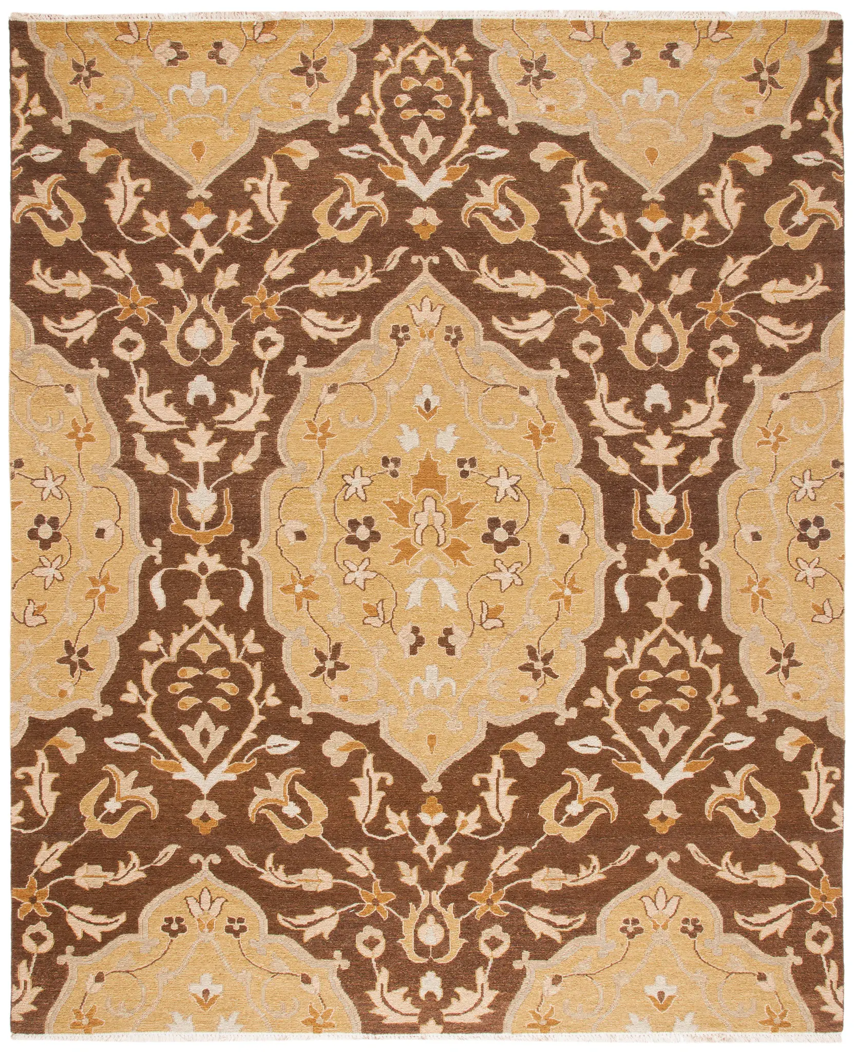 Sumak Floral Medallion Wool Rug