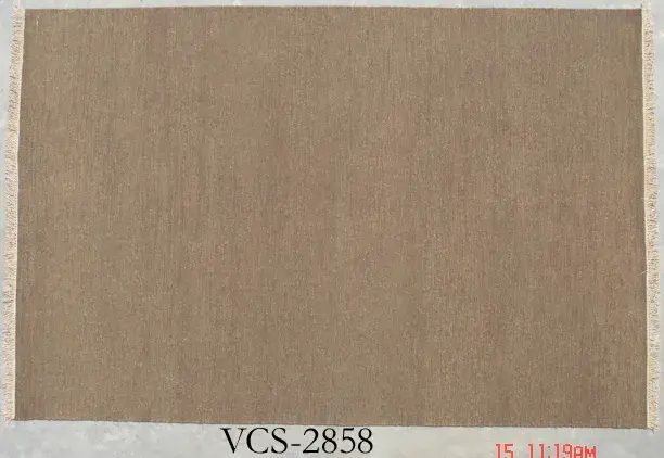 Sumak Solid Ribbed Wool Rug