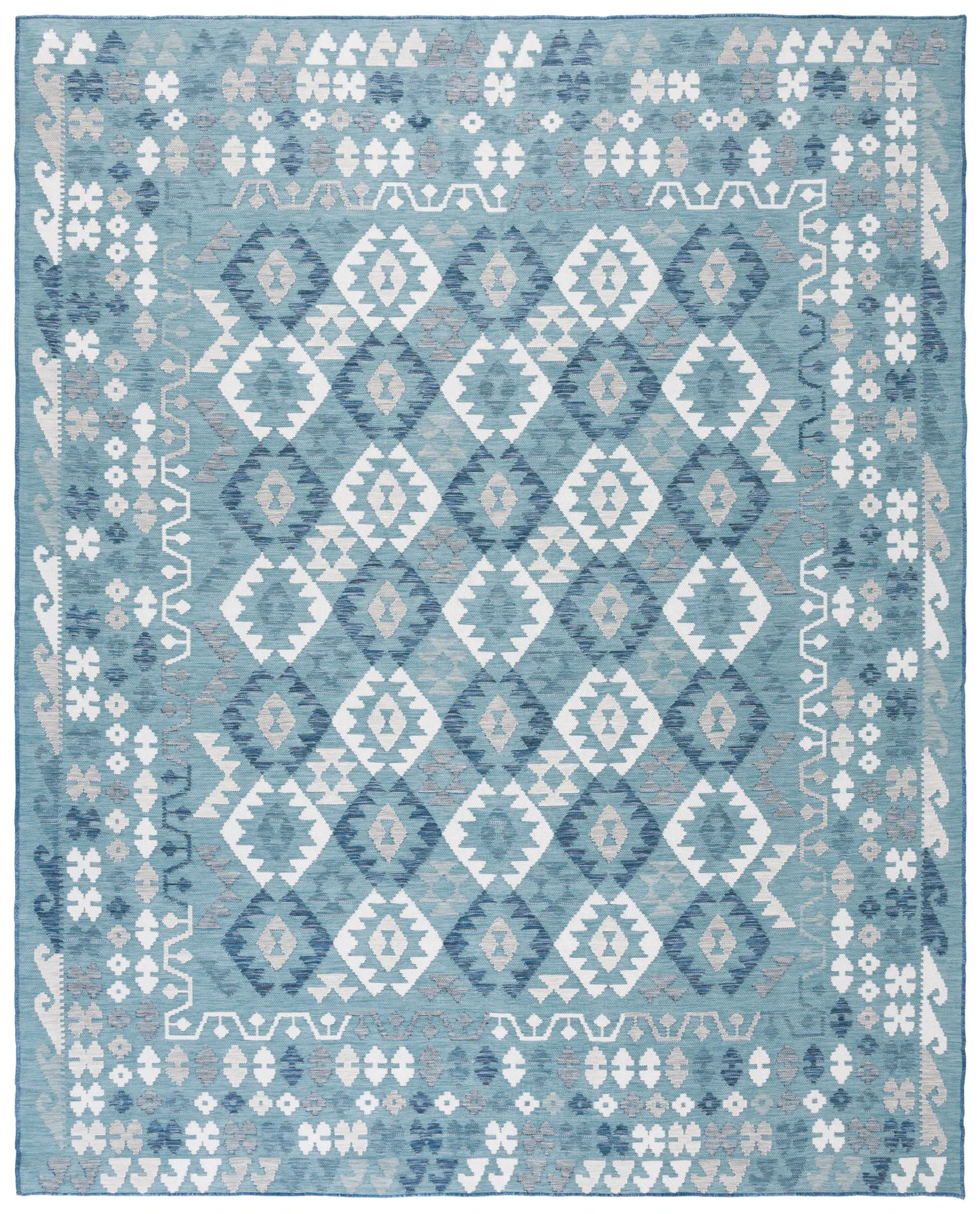 Sunrise Tribal Diamond Outdoor Rug