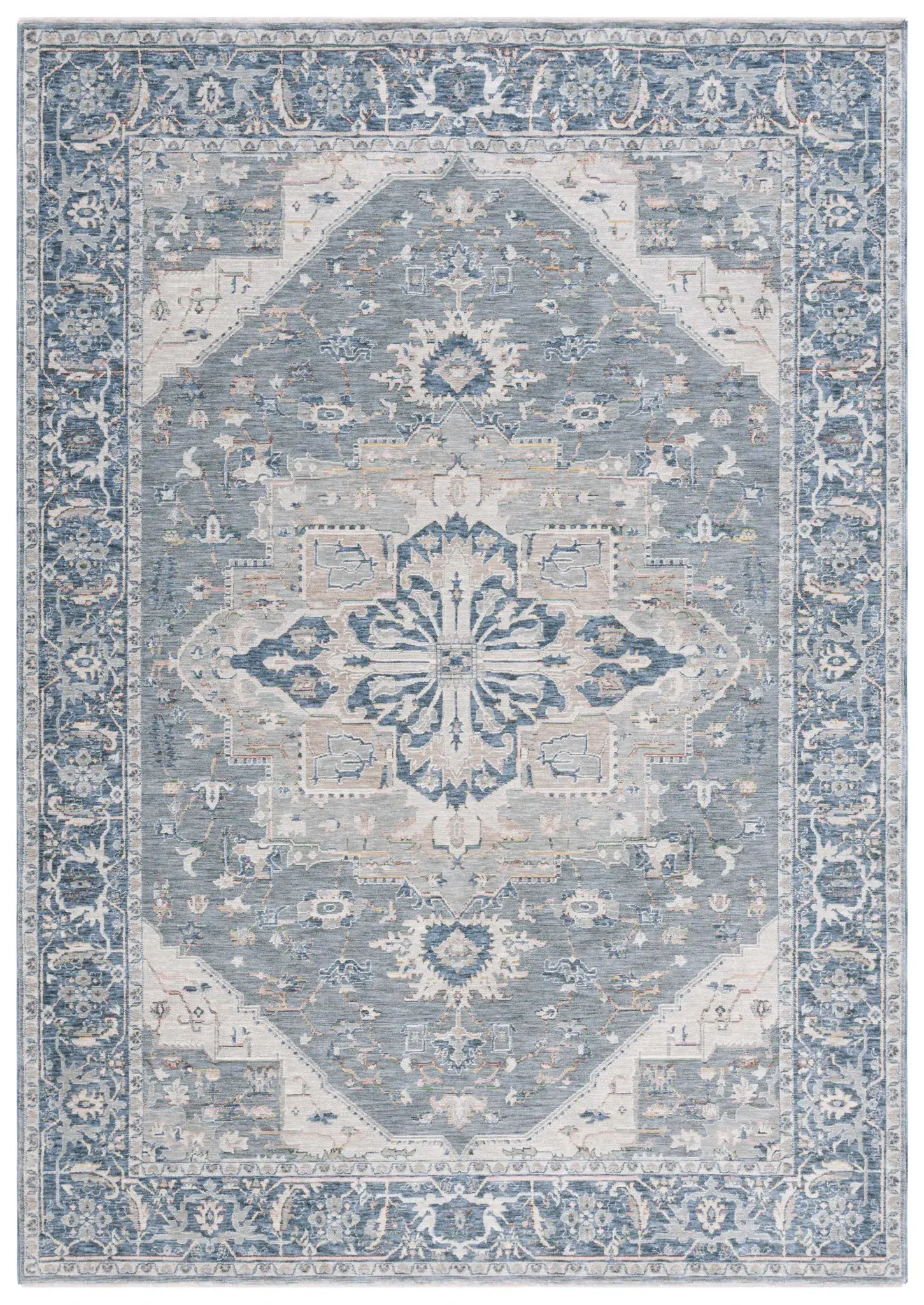 Sutton Traditional Medallion Bordered Rug