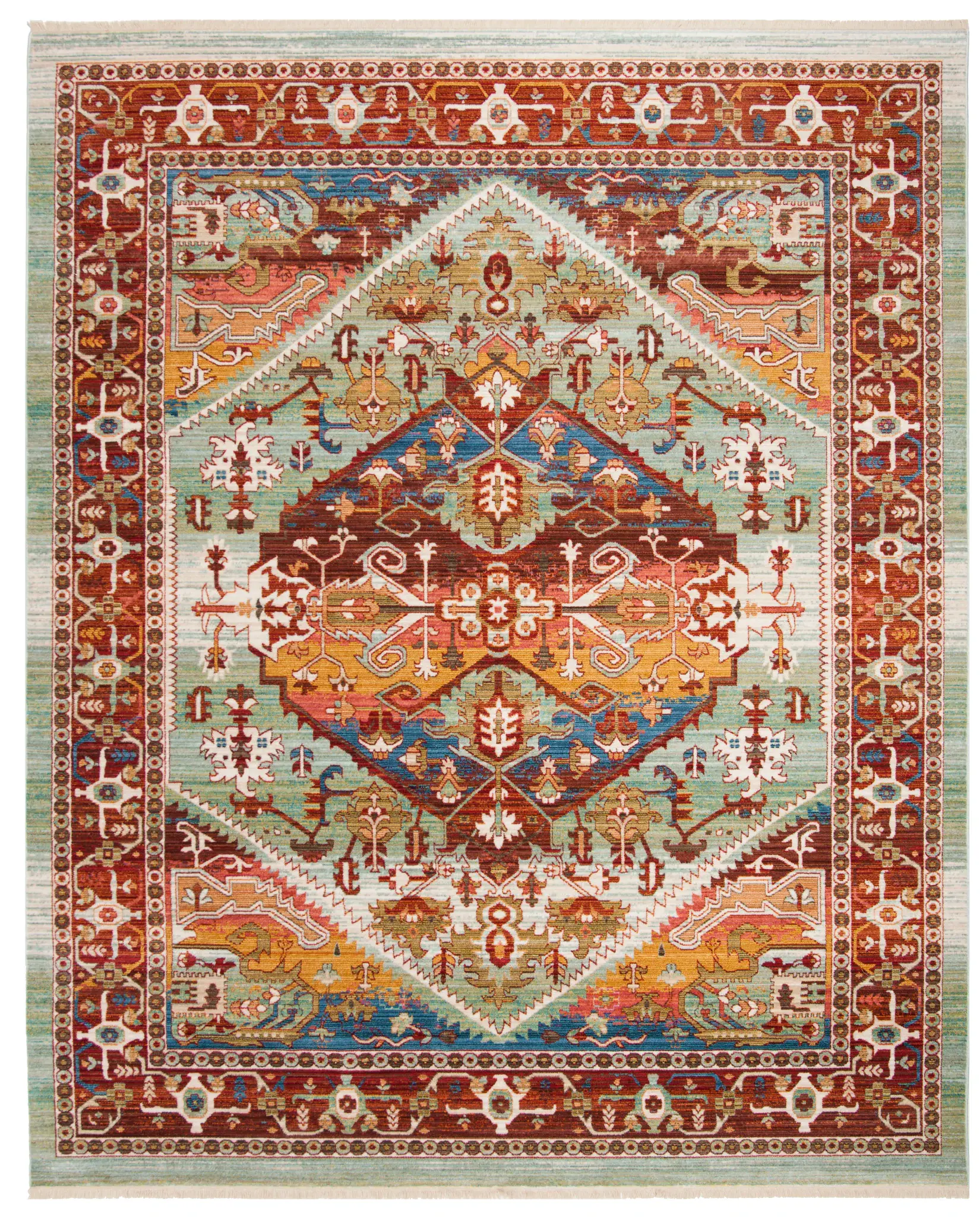 Sutton Tribal Medallion Bordered Rug