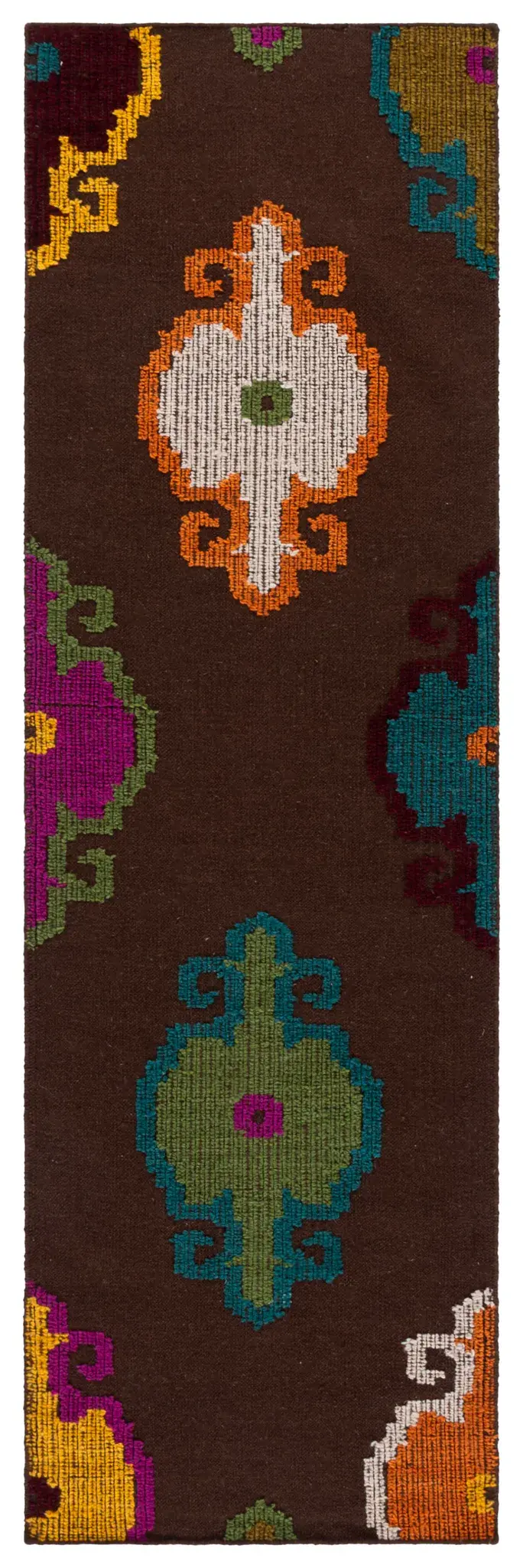 Suzani Medallion Hand-Woven Wool Rug