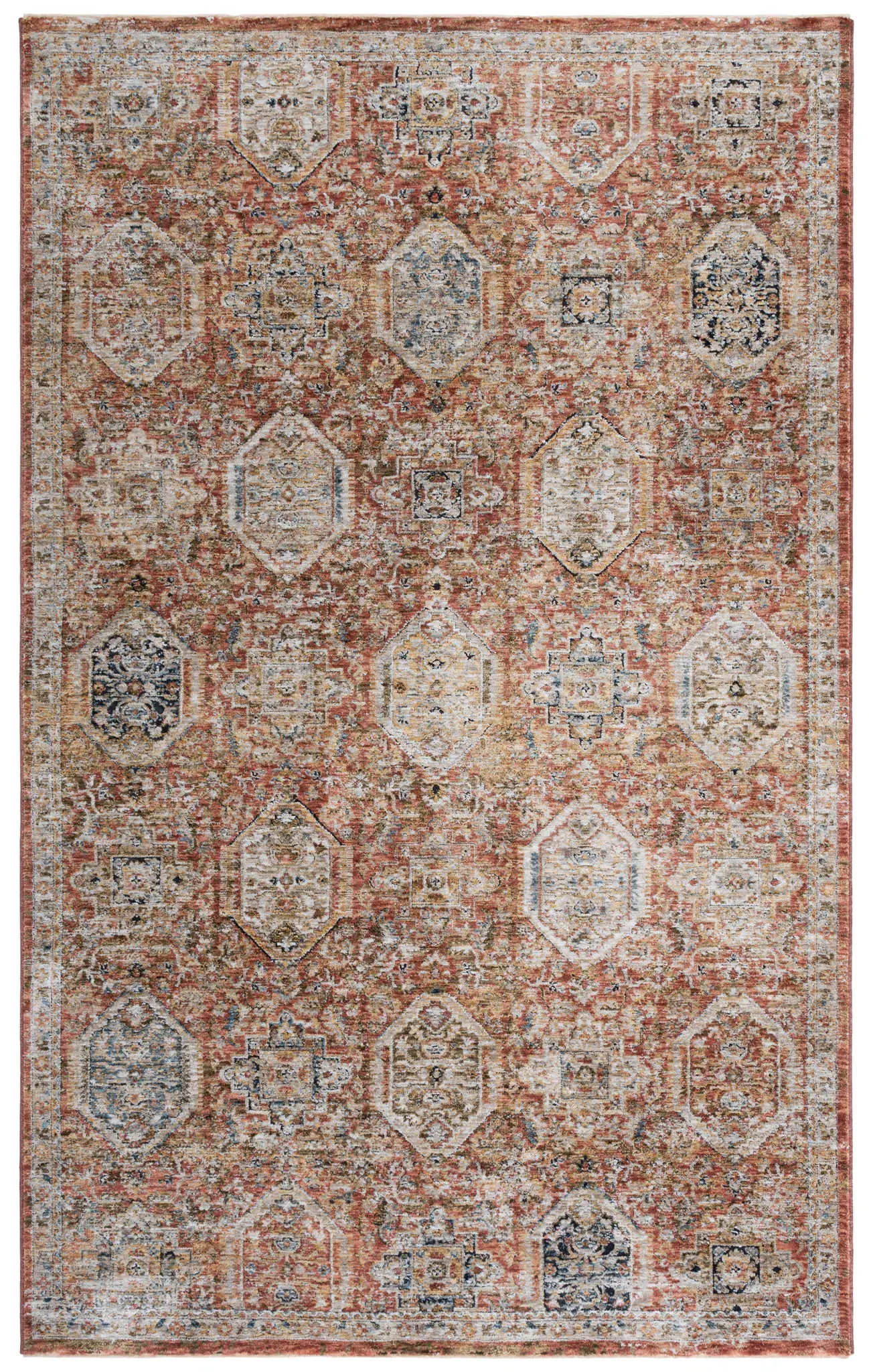 Silverado Distressed Medallion Rug