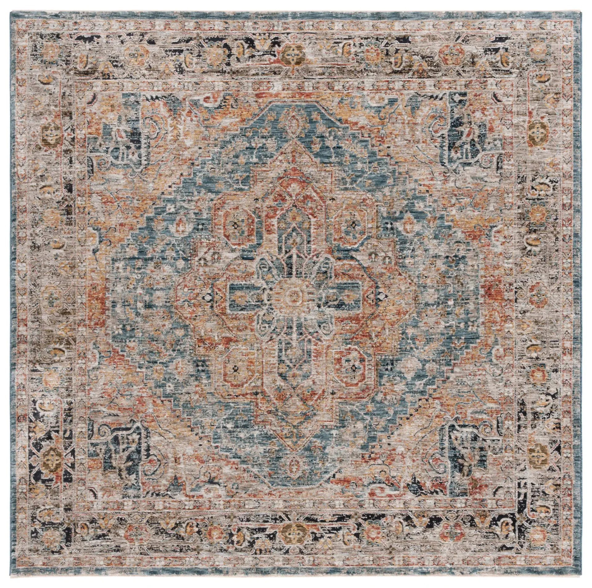 Silverado Medallion Border Rug