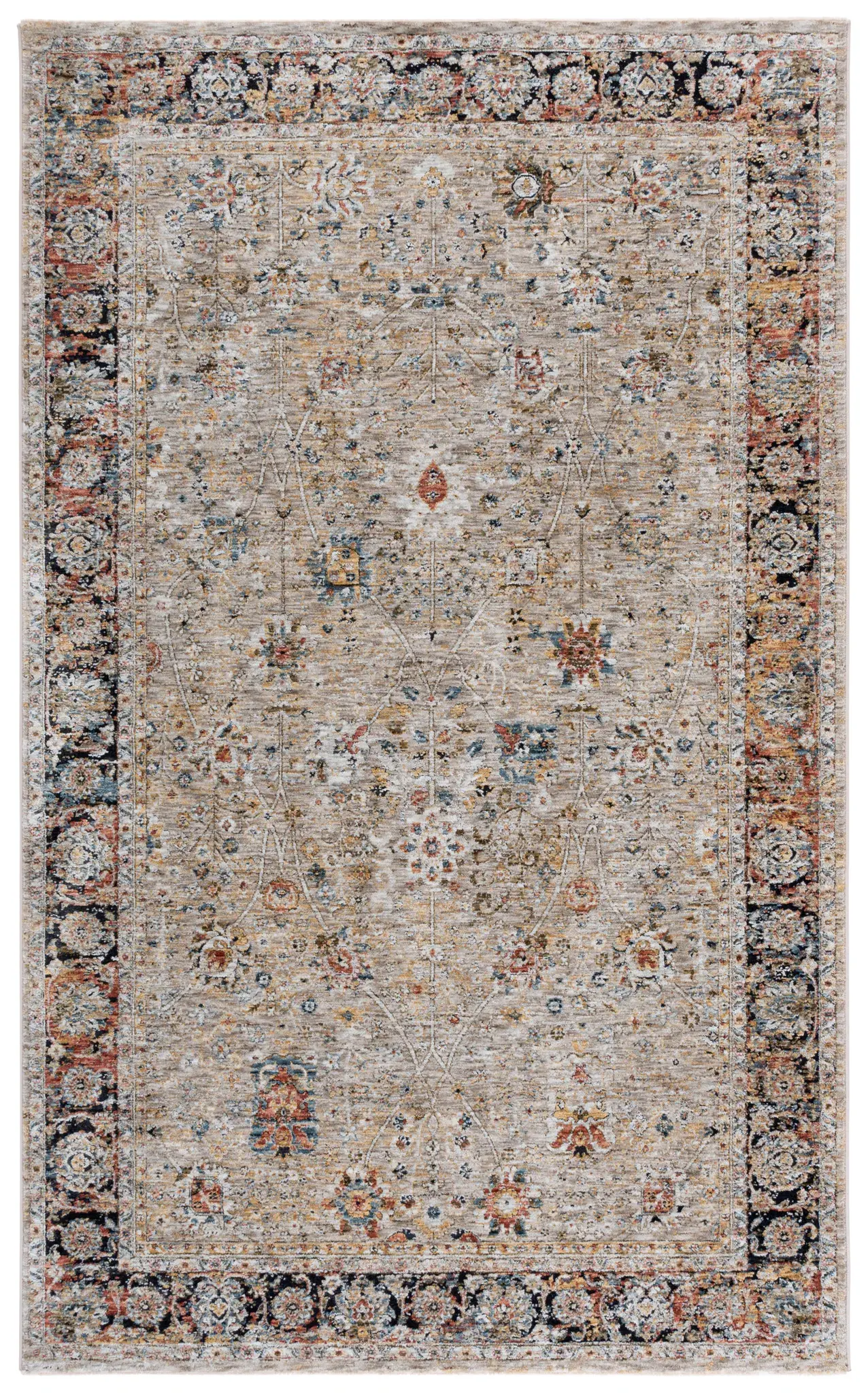 Silverado Faded Floral Lattice Rug