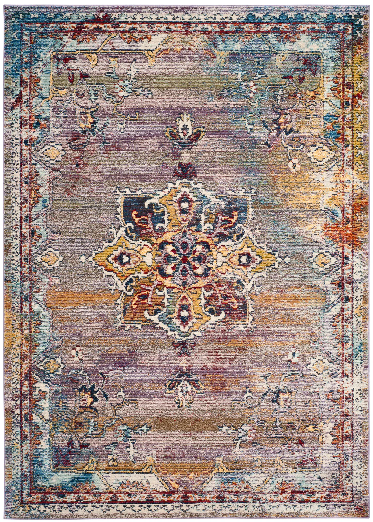 Savannah Distressed Medallion Rug