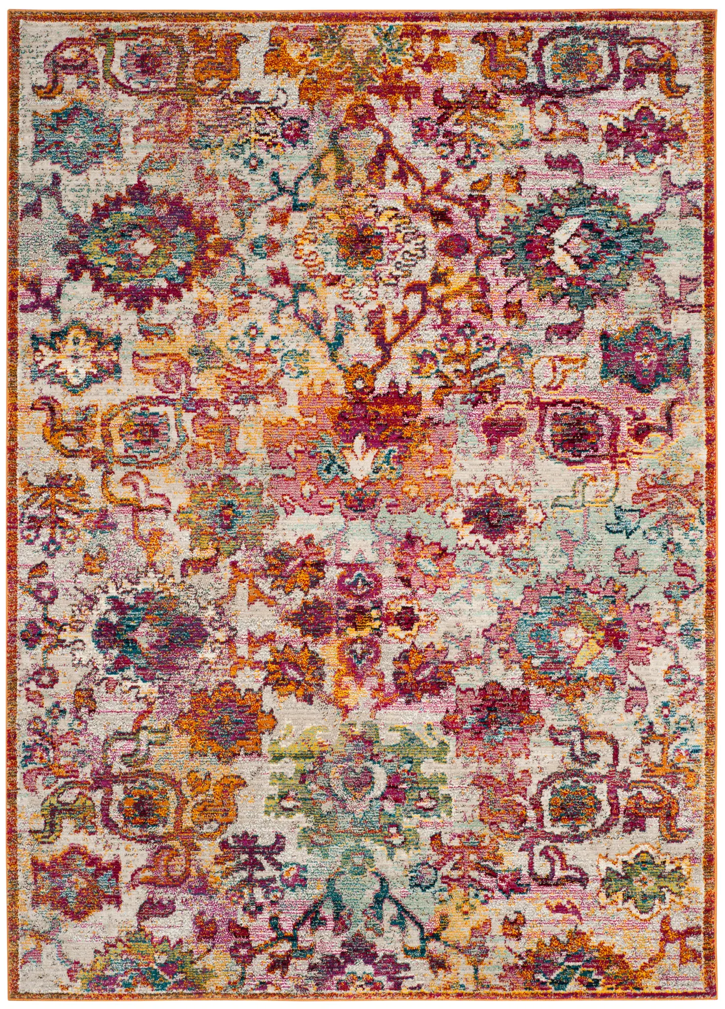 Savannah Distressed Floral Rug