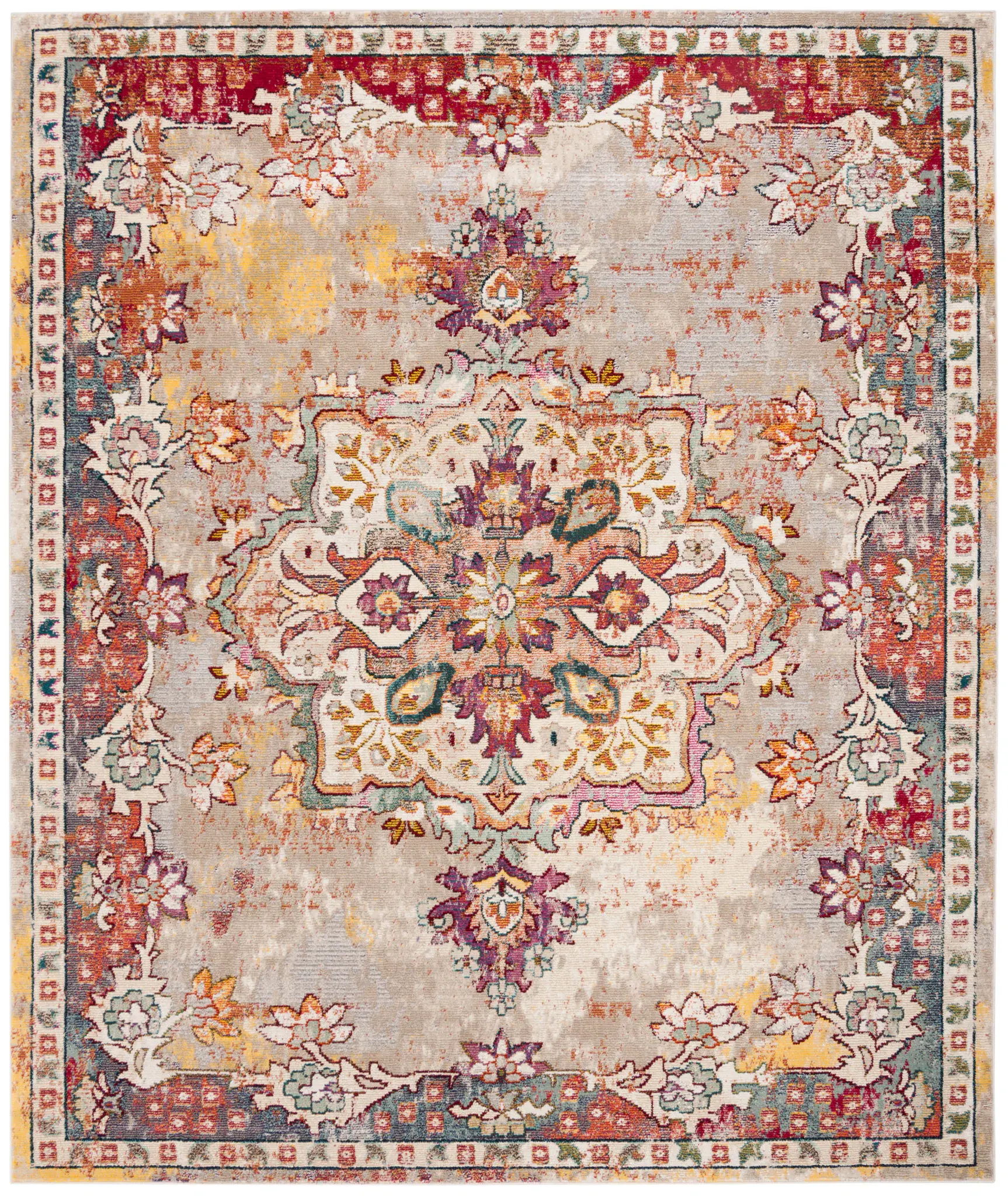 Savannah Bohemian Vintaged Medallion Rug