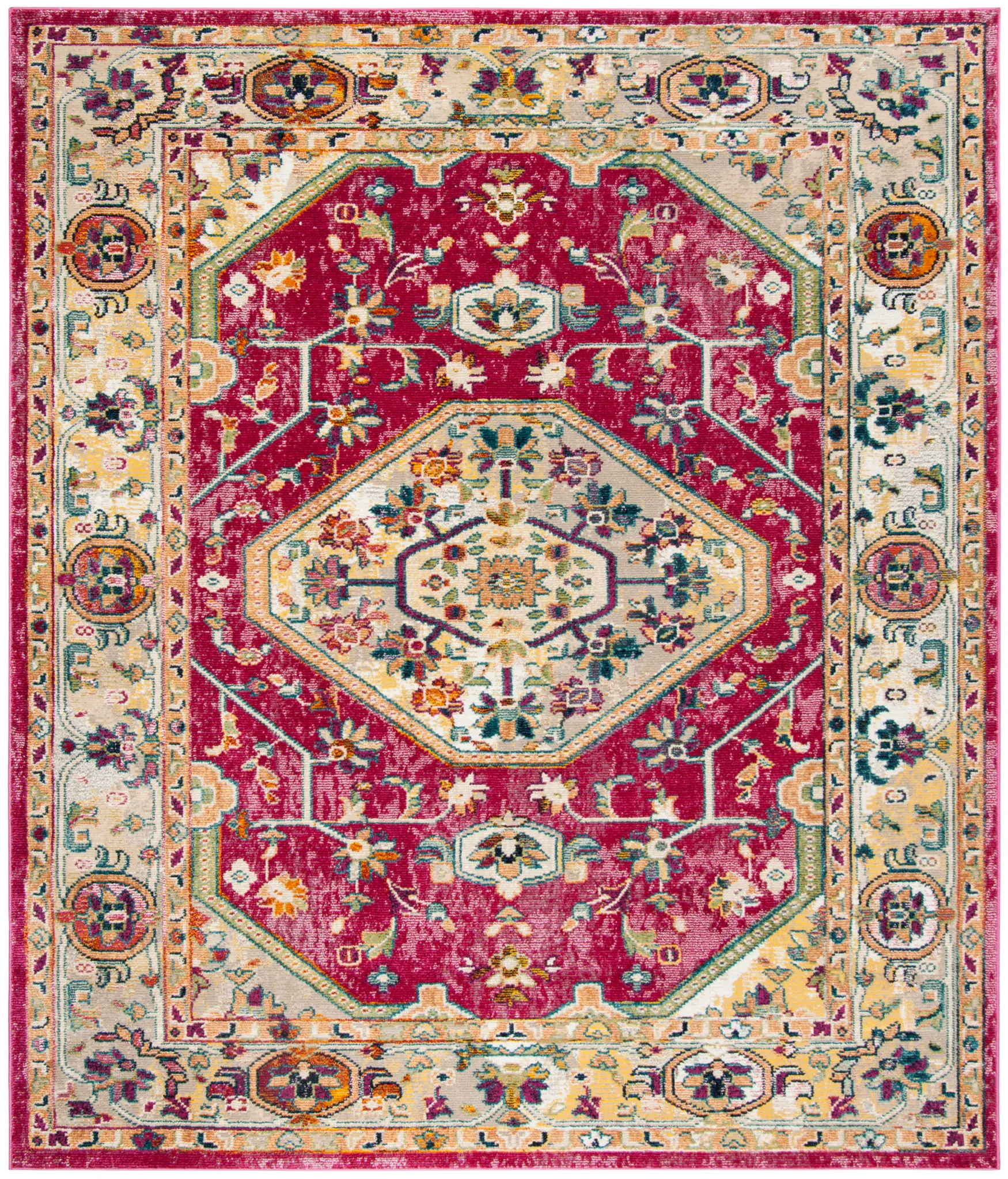 Savannah Medallion Border Rug
