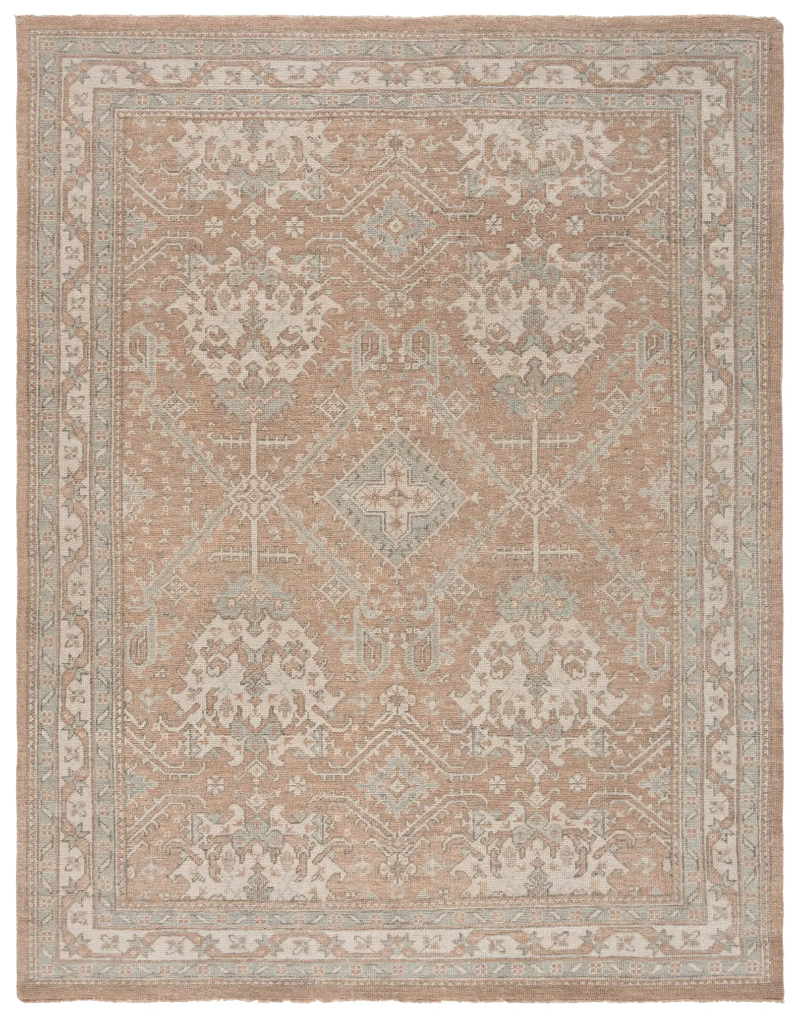 Sivas Medallion Border Hand-Knotted Rug