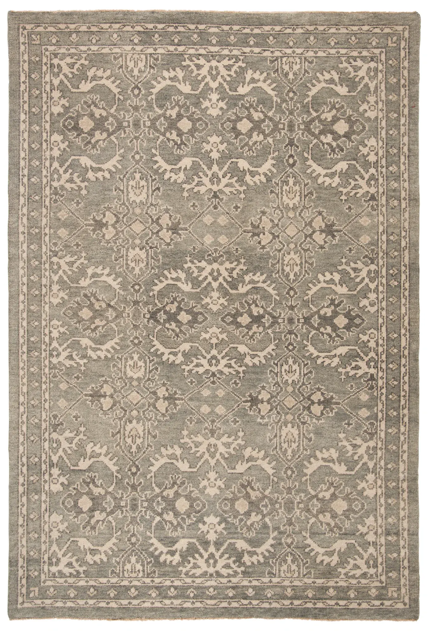 Sivas Distressed Floral Hand-Knotted Wool Rug