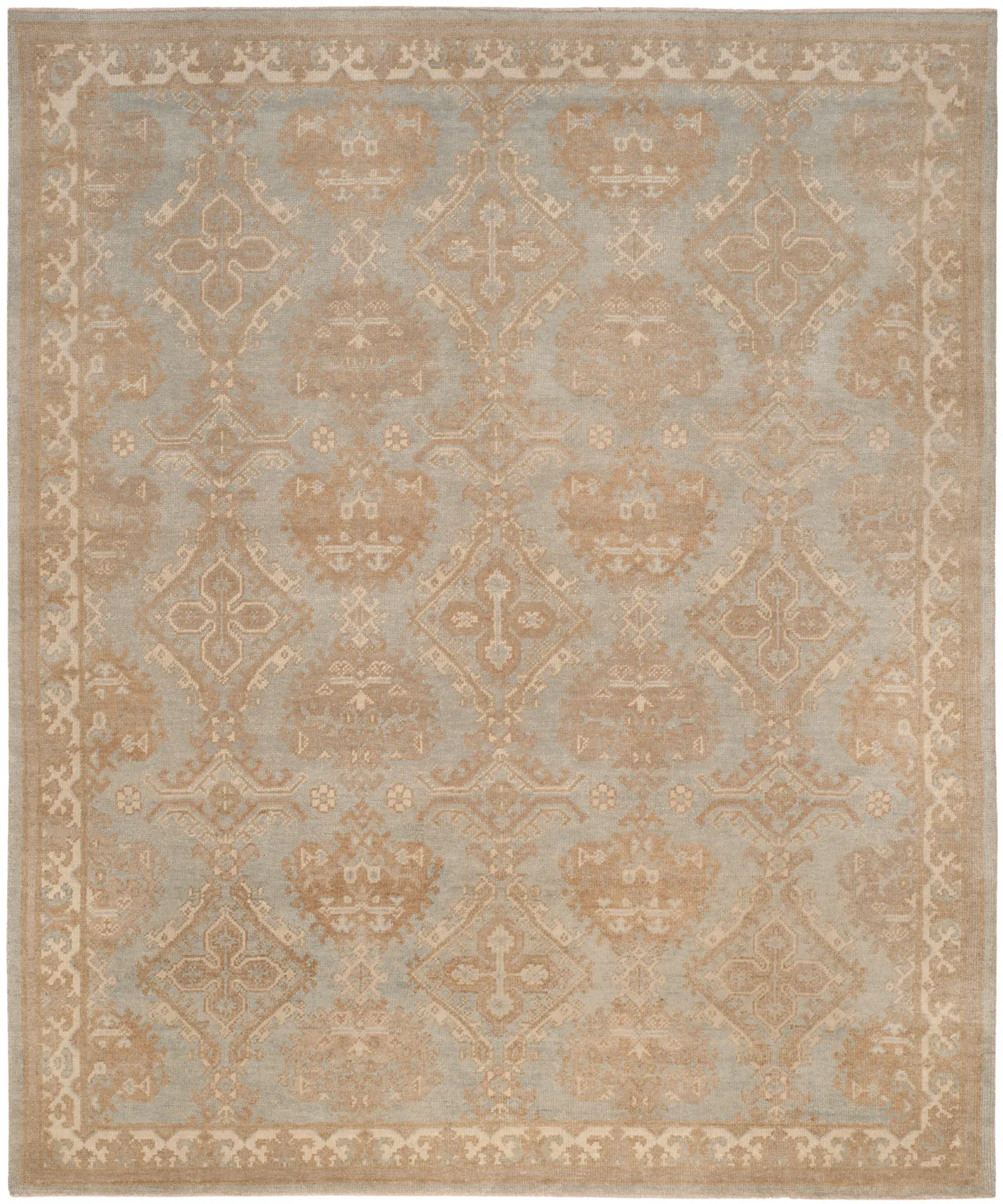 Sivas Palmette And Cross Hand-Knotted Wool Rug