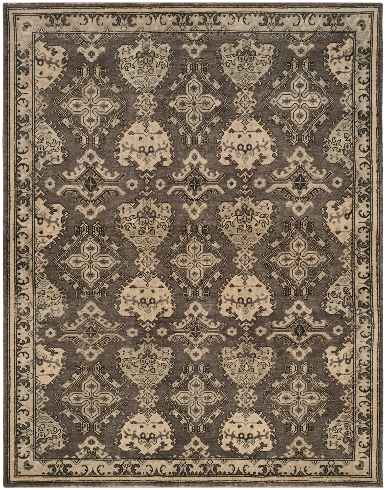 Sivas Palmette And Cross Hand-Knotted Wool Rug
