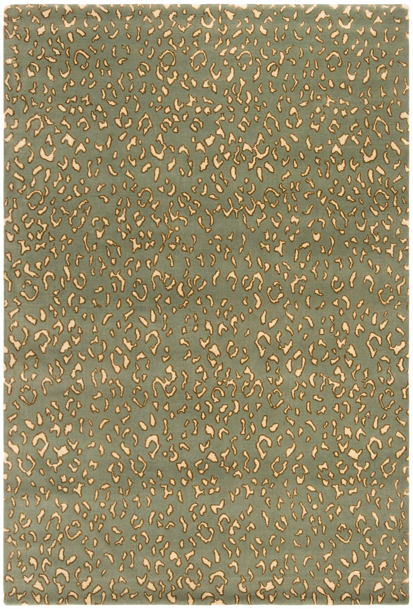 Nepalese Leopard Spot Hand-Knotted Rug
