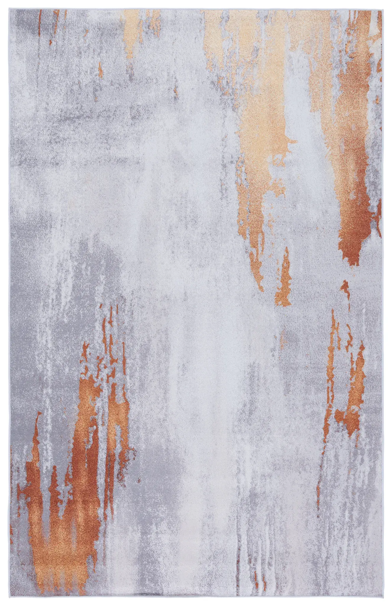Tacoma Abstract Brushstroke Washable Rug