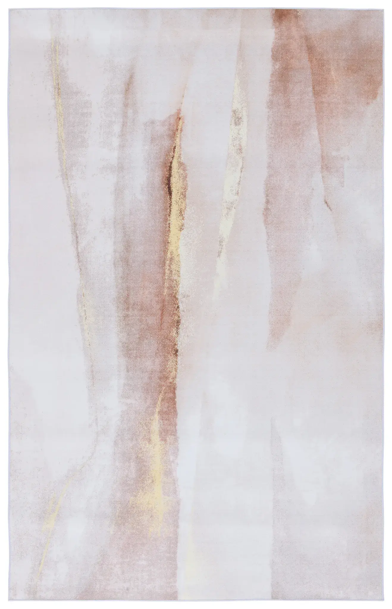 Tacoma Abstract Watercolor Washable Rug