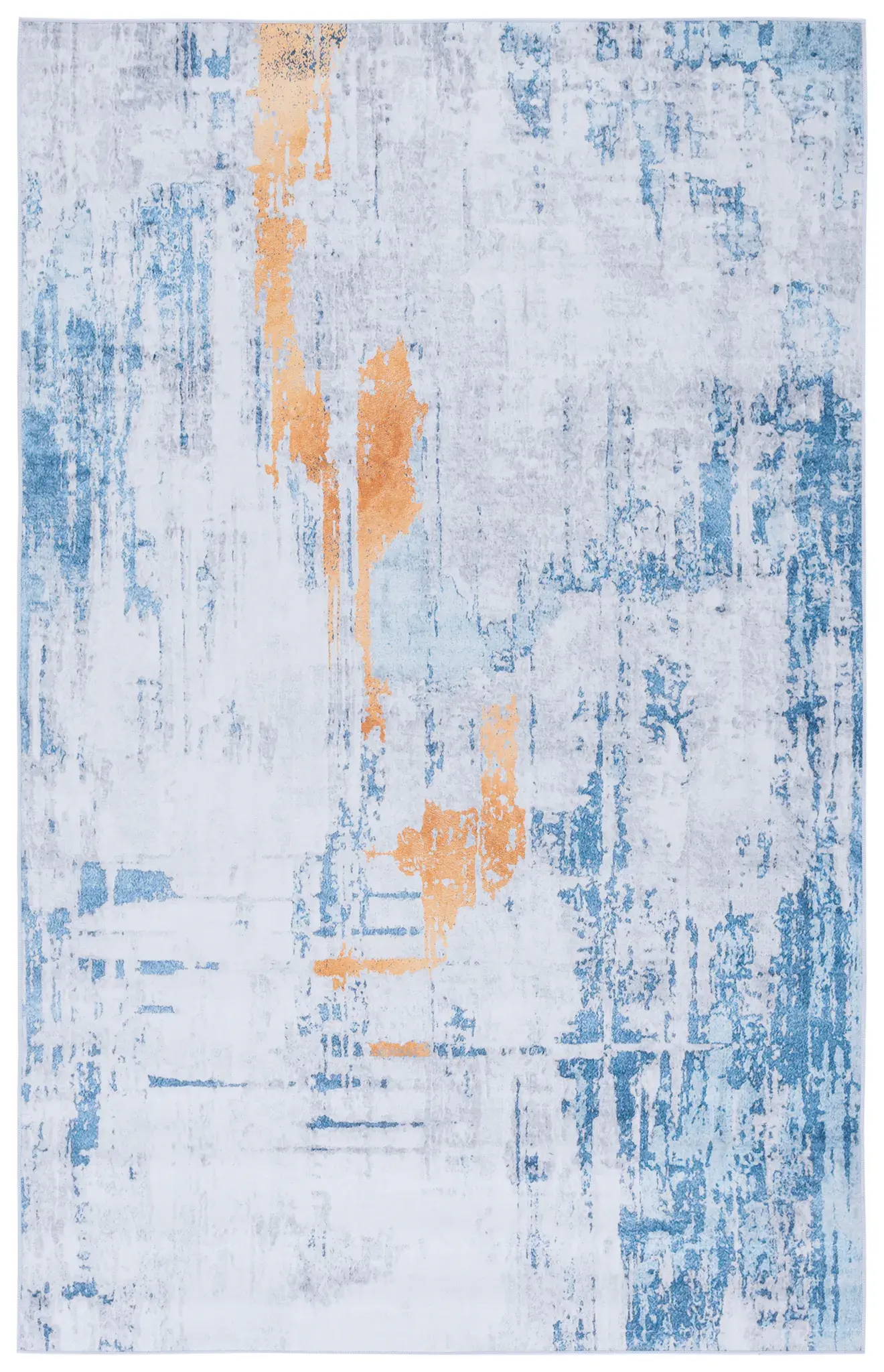 Tacoma Abstract Paint Stroke Washable Rug