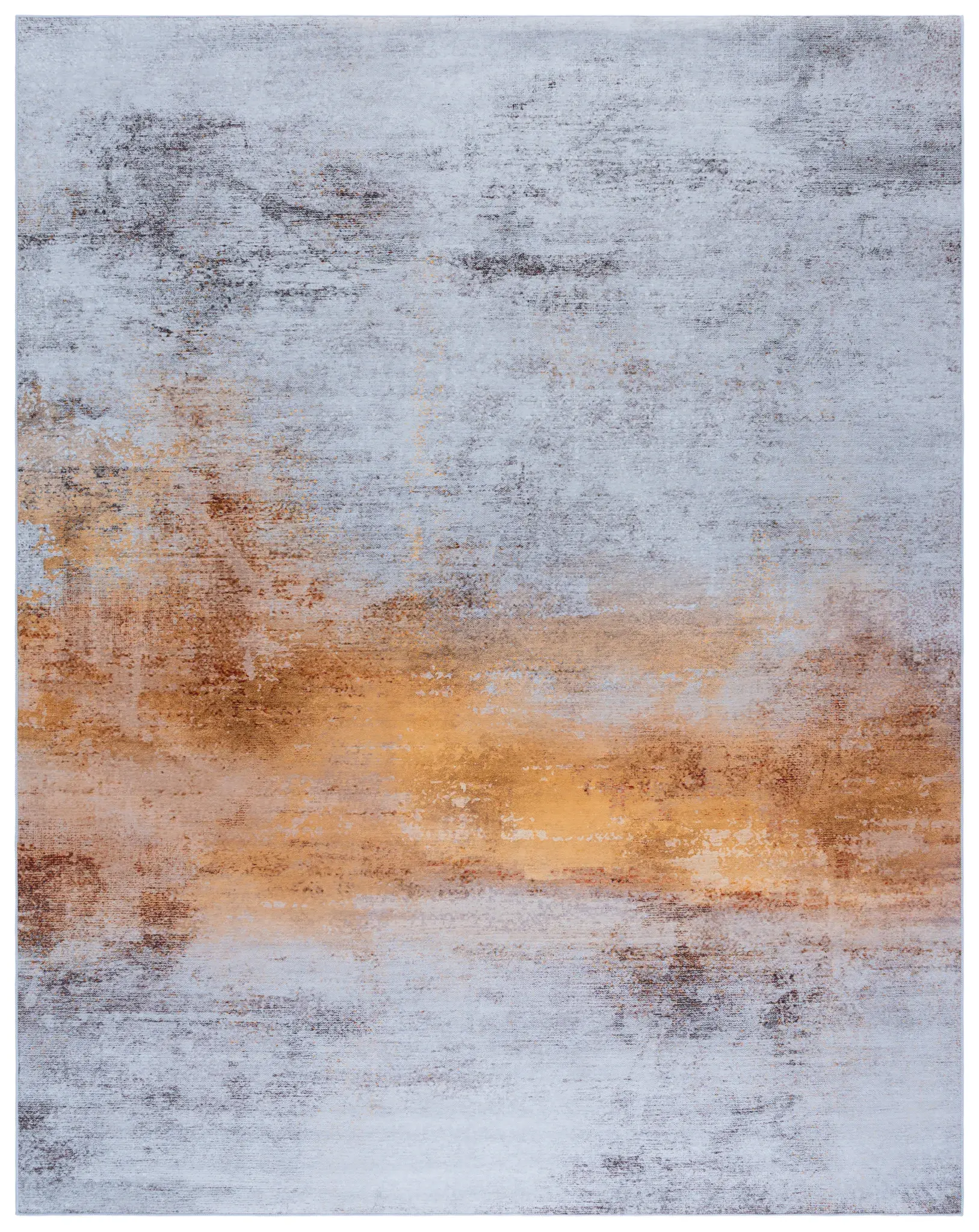 Tacoma Banded Abstract Washable Rug