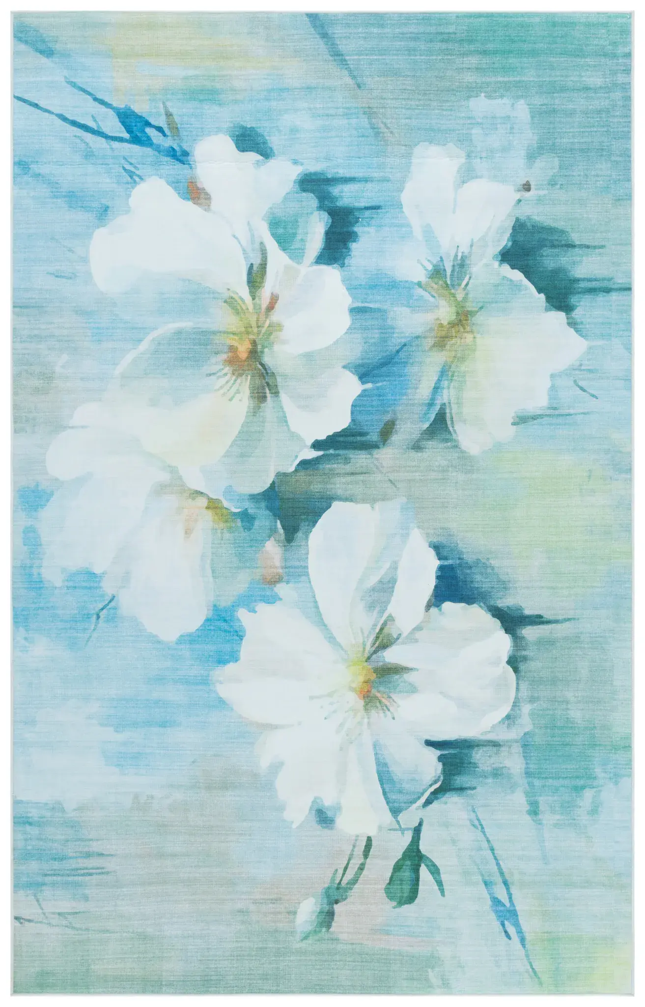 Tacoma Oversized Floral Washable Rug