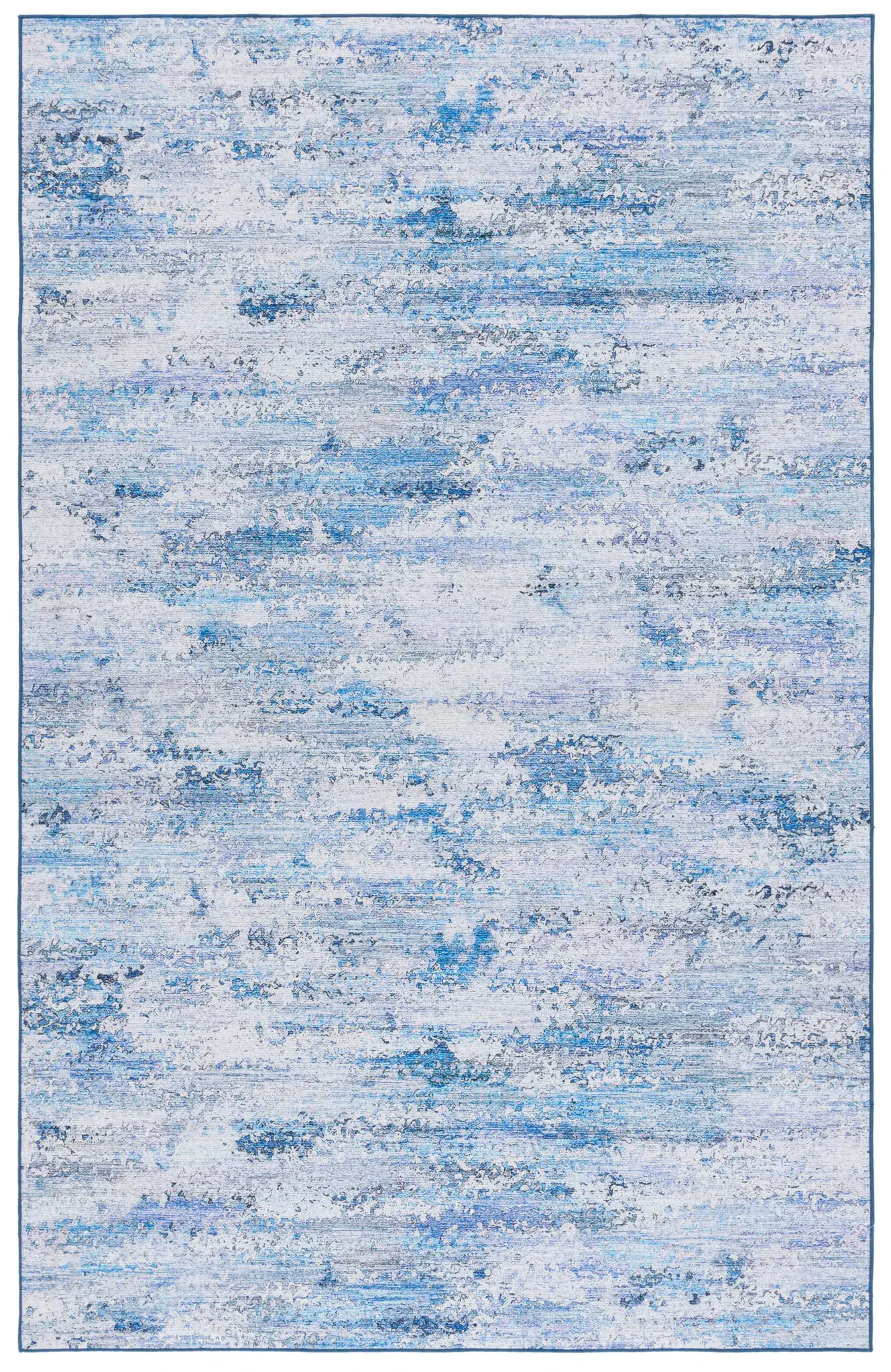 Tacoma Distressed Linear Washable Rug