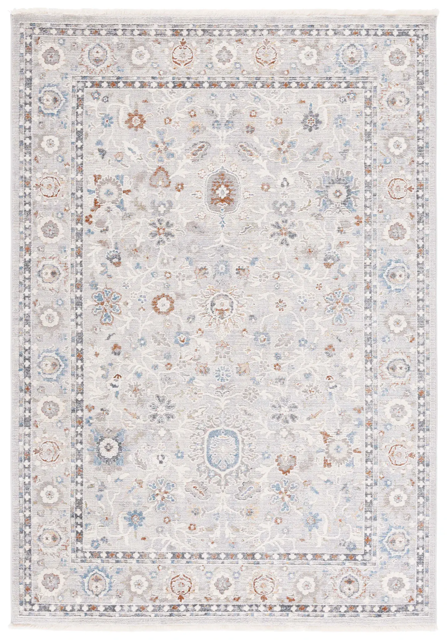 Taylor Traditional Floral Bordered Rug