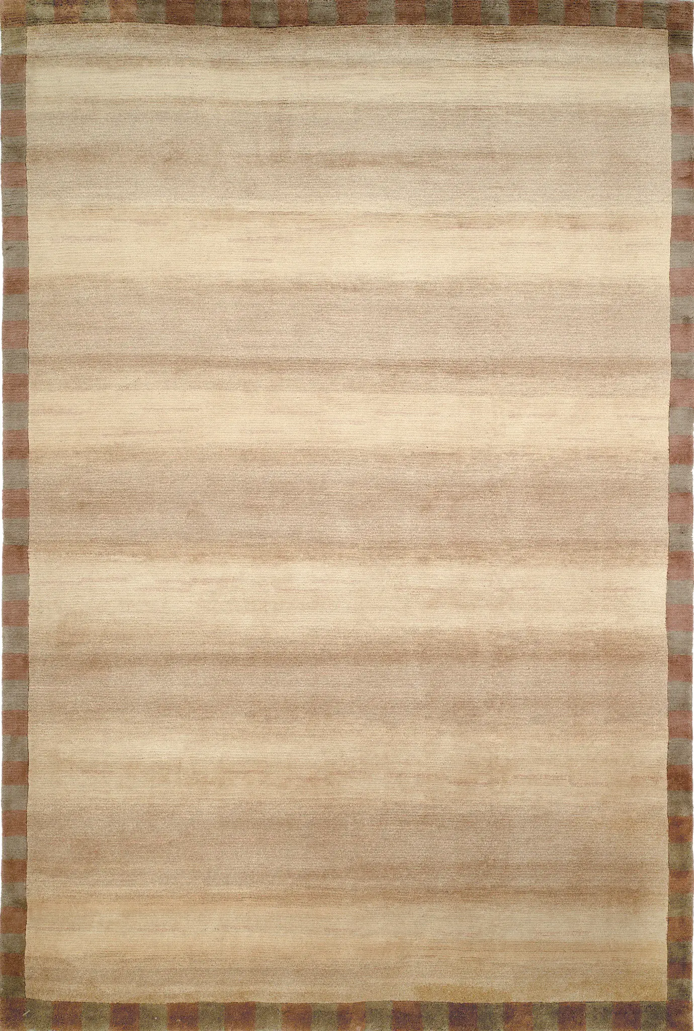 Tibetan Modern Ombre Hand-Knotted Wool Rug