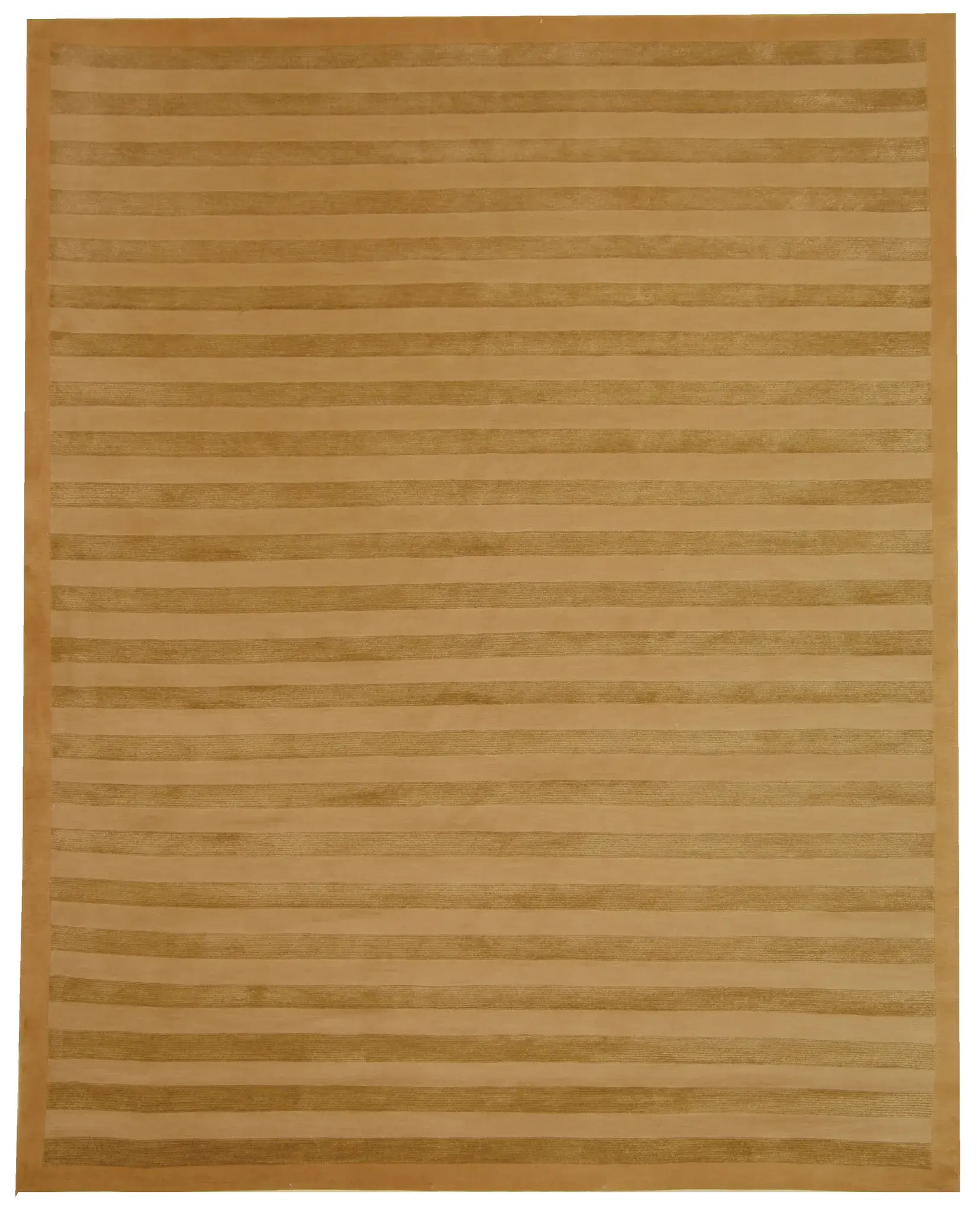 Tibetan Modern Striped Hand-Knotted Rug