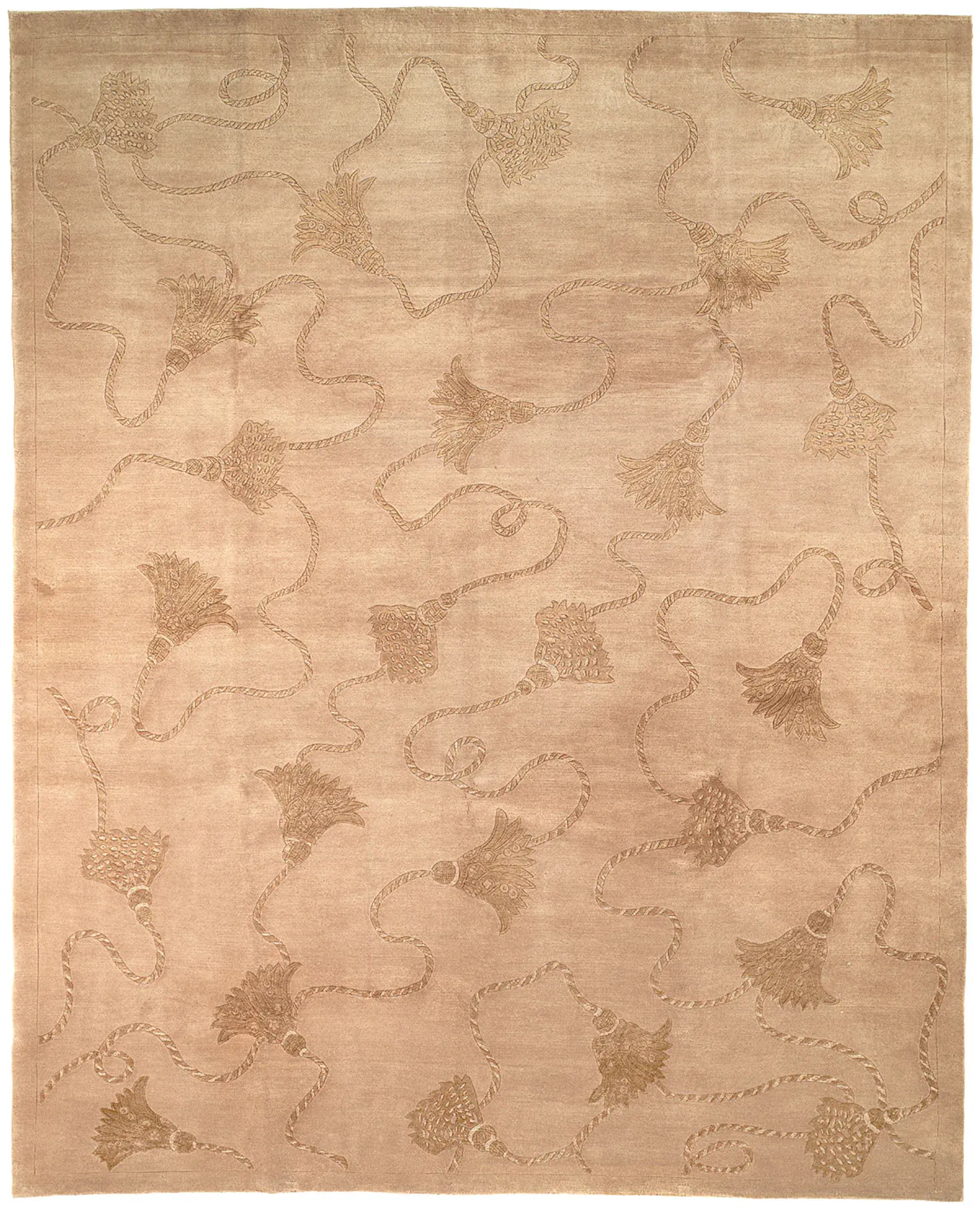 Tibetan Tassel Hand-Knotted Rug