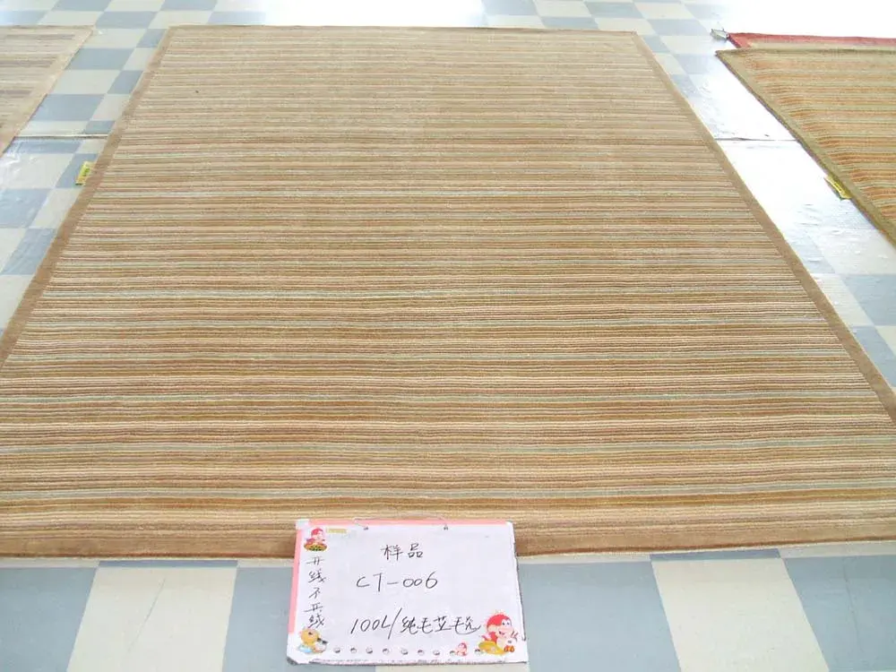 Tibetan Modern Fine Stripe Hand-Knotted Rug
