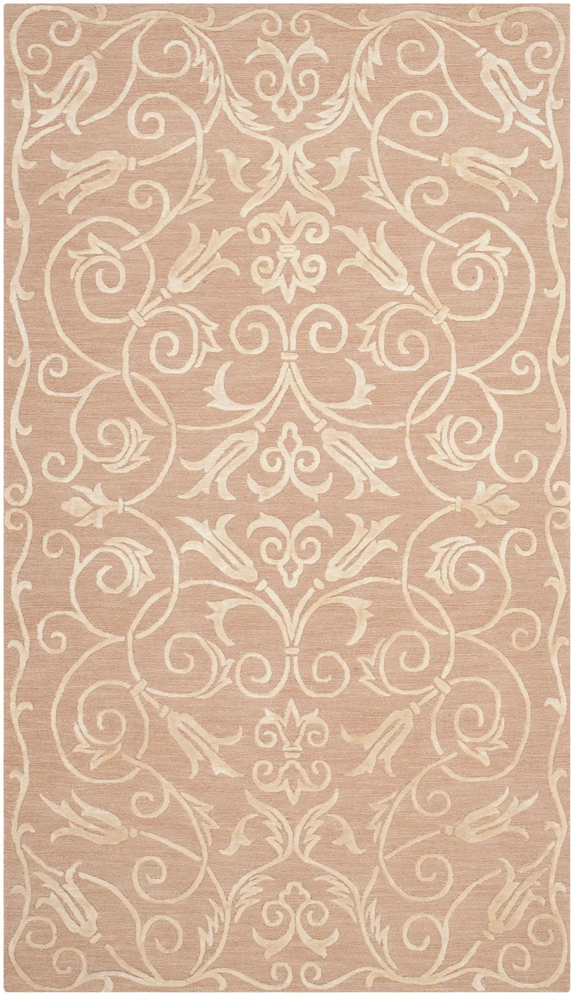 Tibetan Scrolling Vine Hand-Knotted Rug