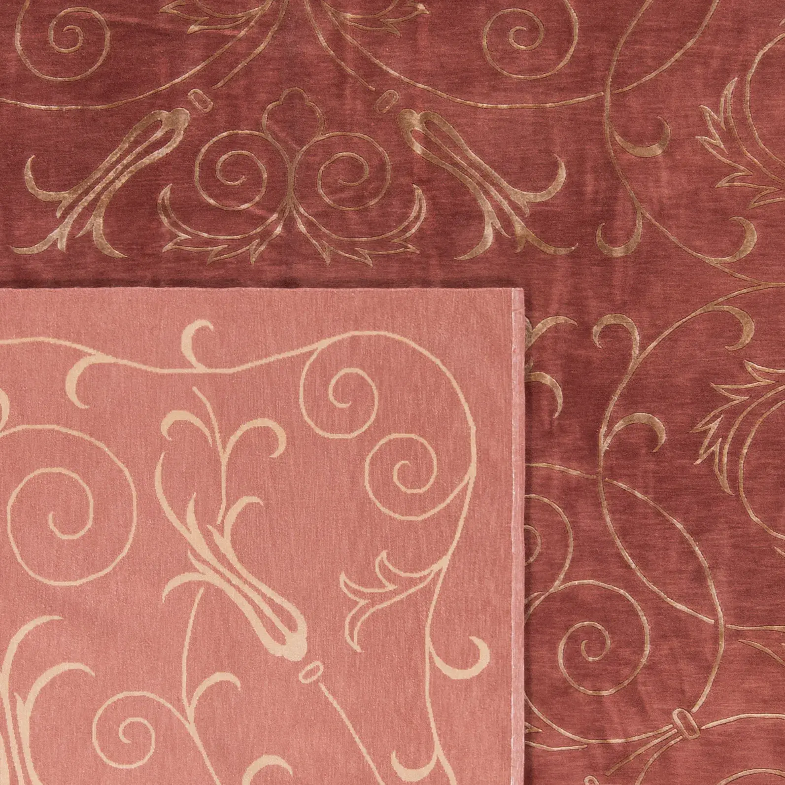 Tibetan Scrolling Vine Hand-Knotted Rug