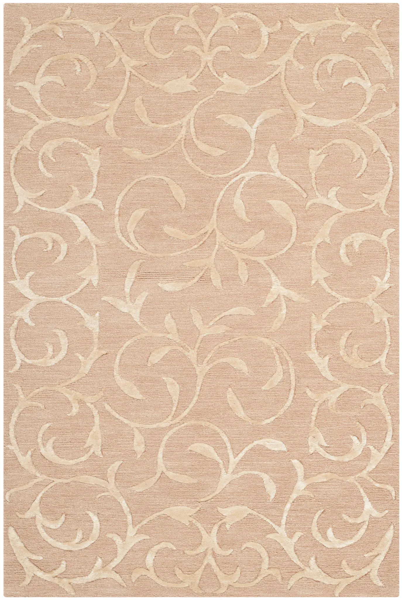Tibetan Vine Scroll Hand-Knotted Rug