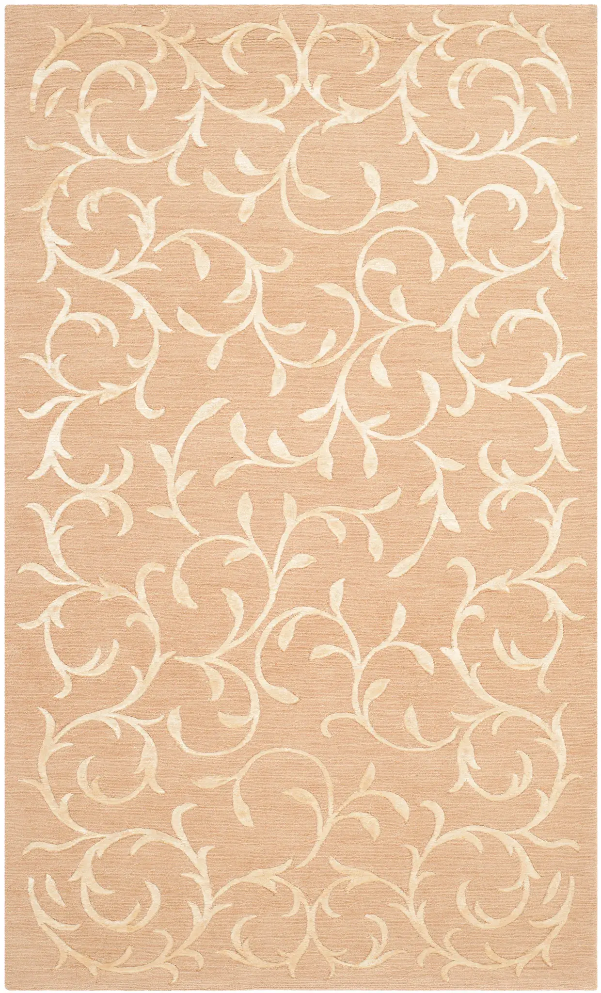 Tibetan Vine Scroll Hand-Knotted Rug