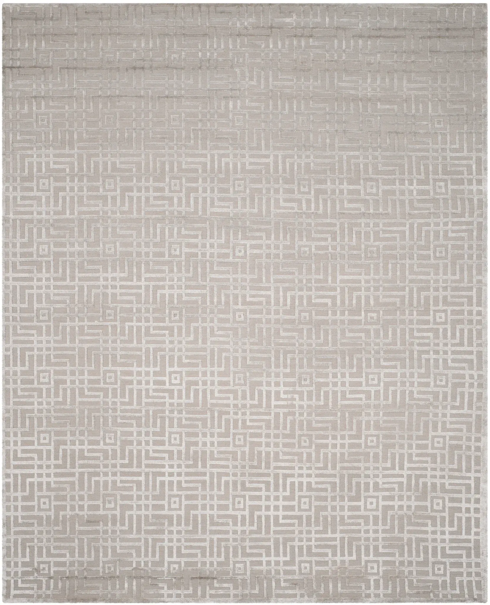 Tibetan Maze Hand-Knotted Rug