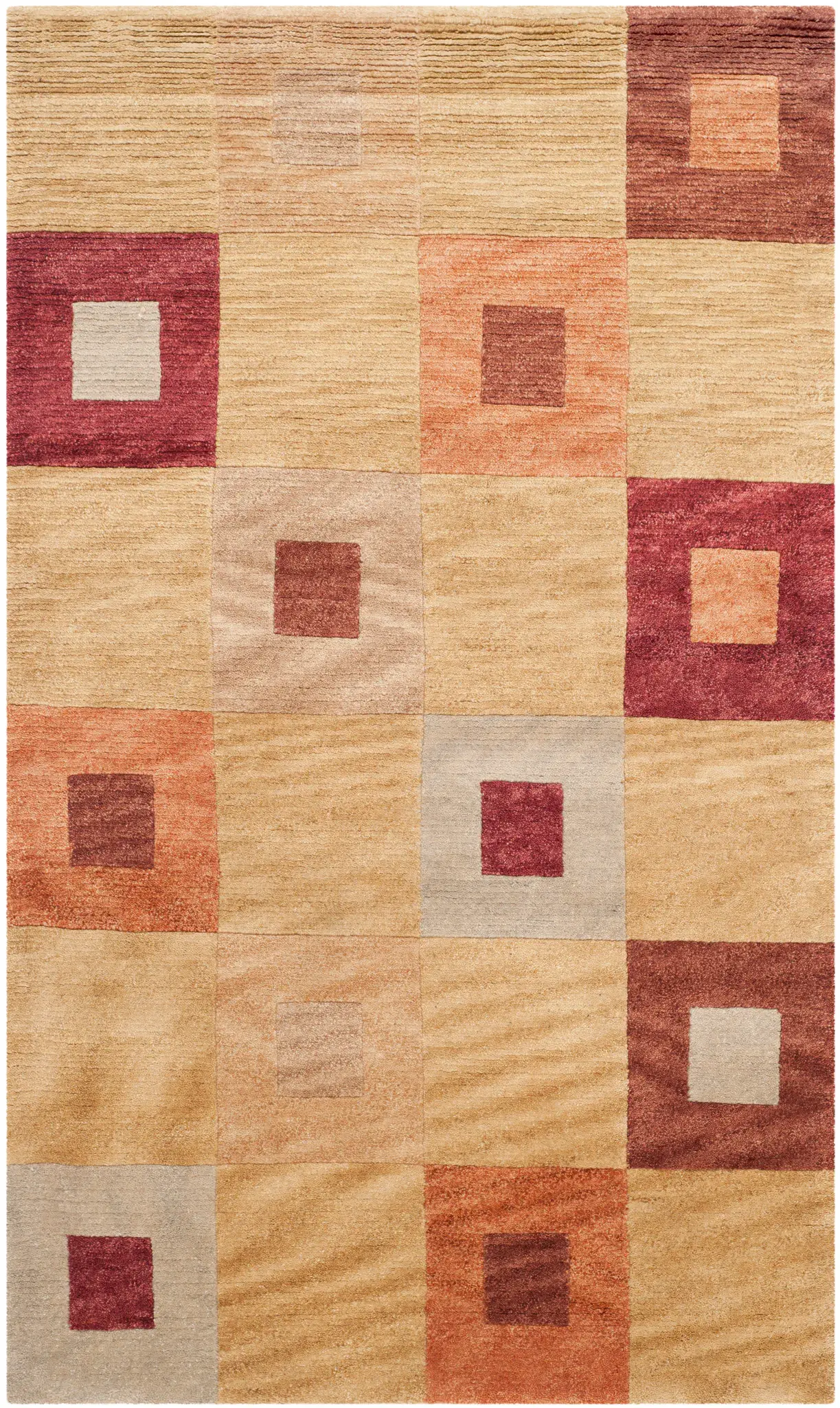 Tibetan Concentric Square Rug