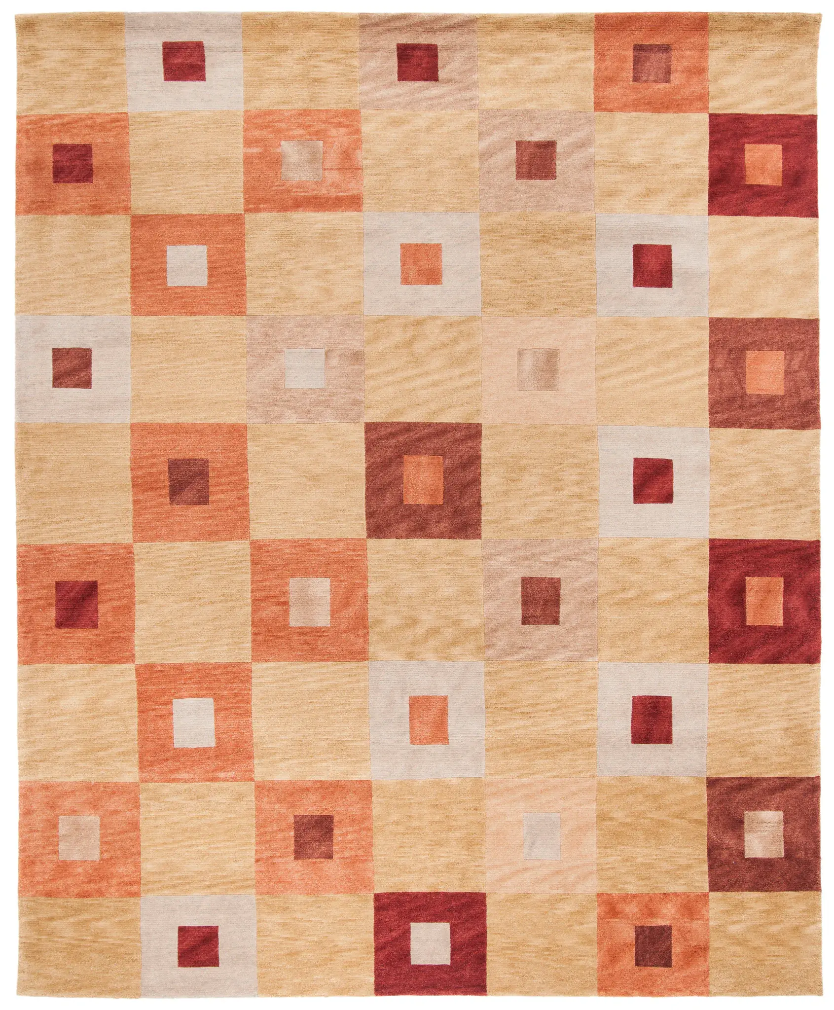Tibetan Concentric Square Rug