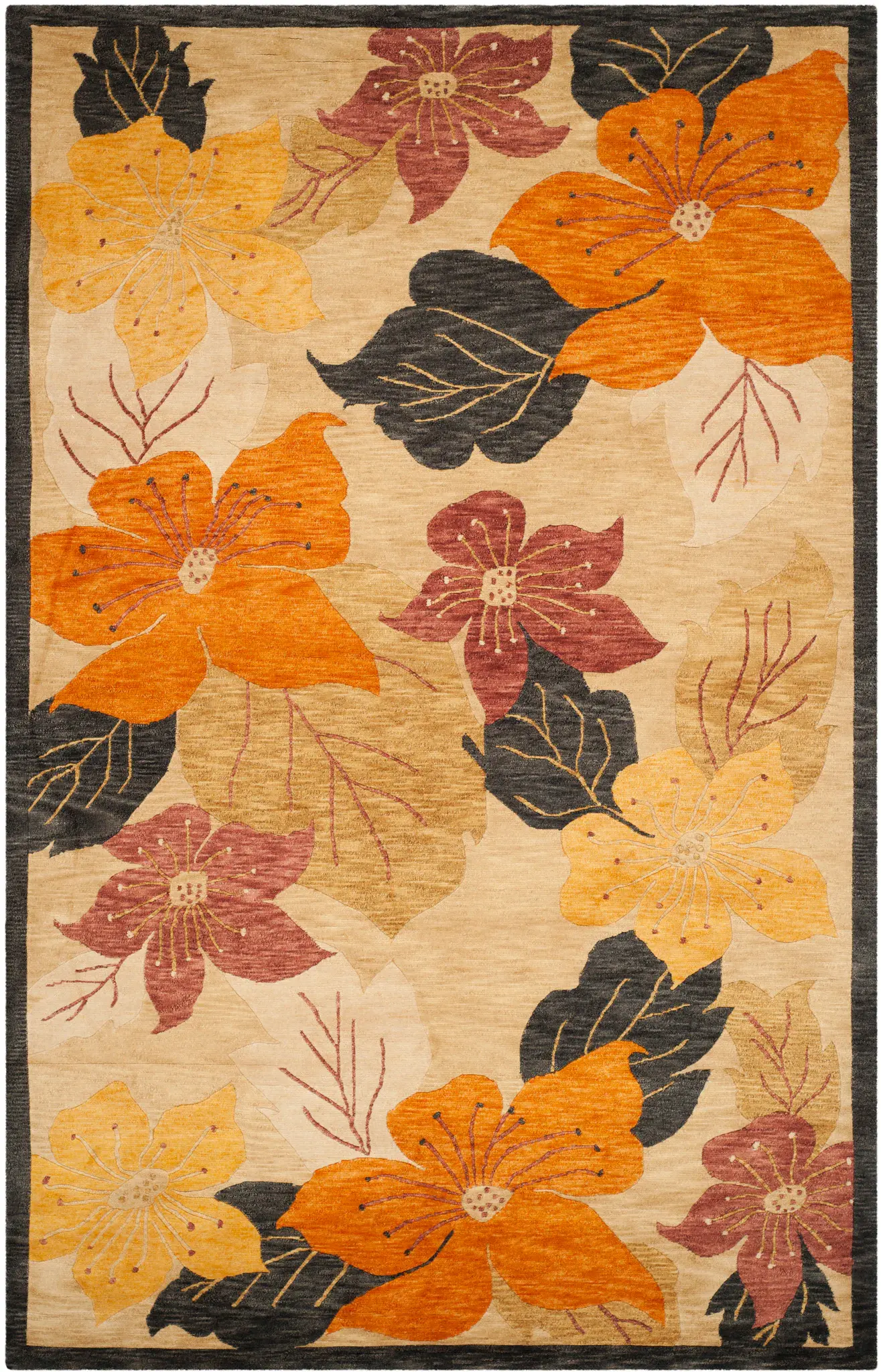 Tibetan Oversized Botanical Rug