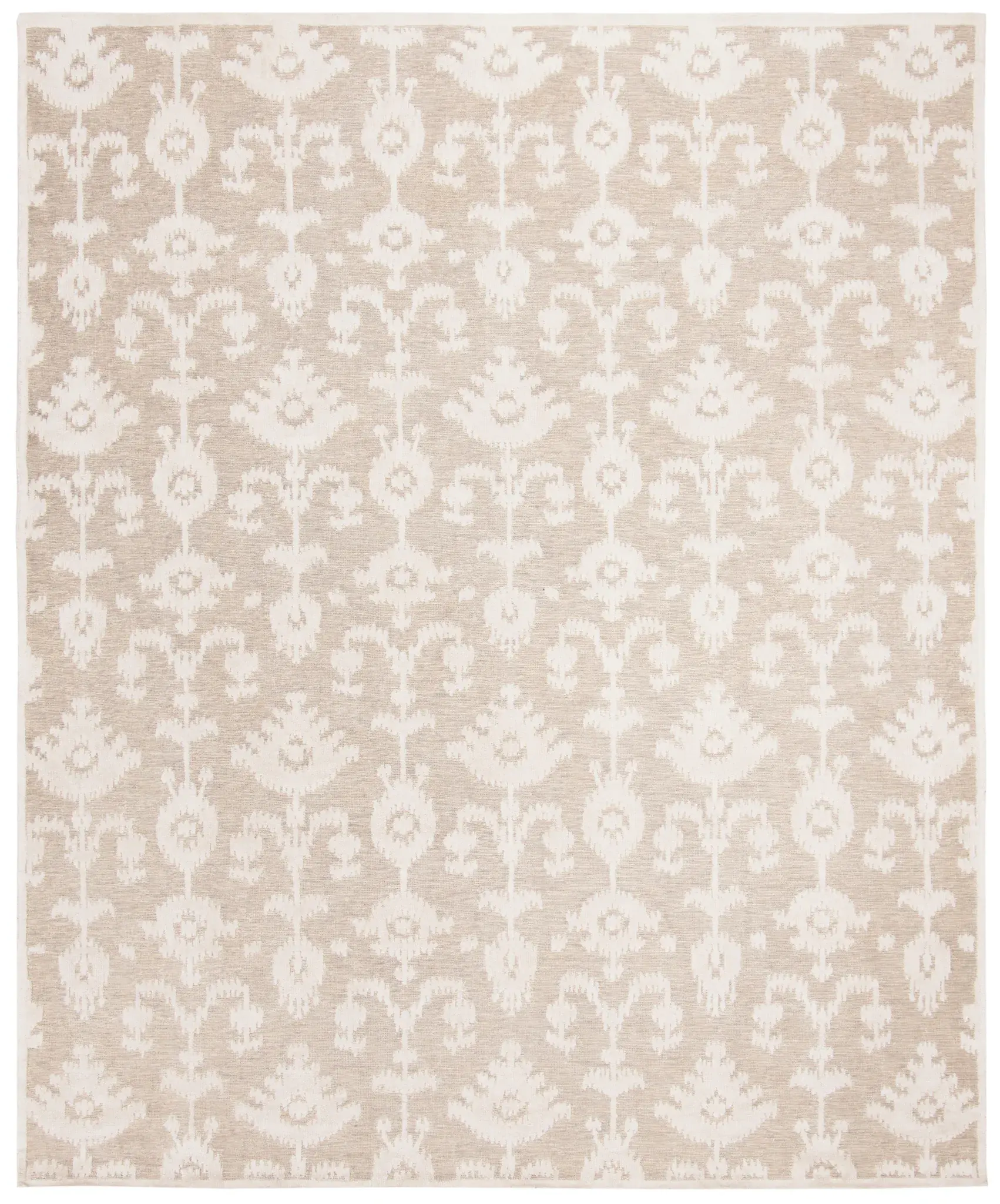 Tibetan Ikat Blossom Hand-Knotted Rug