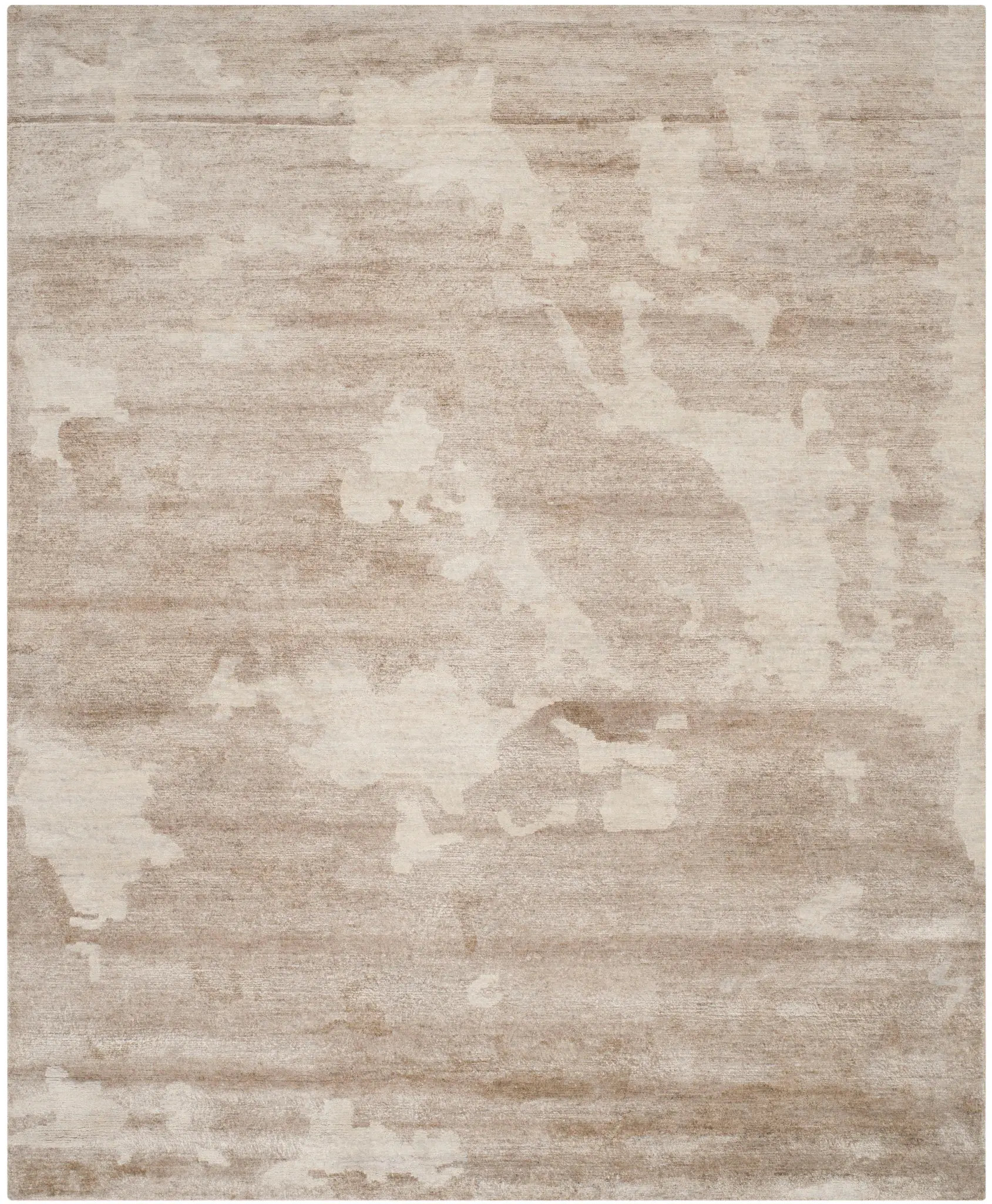 Tibetan Abstract Hand-Knotted Rug