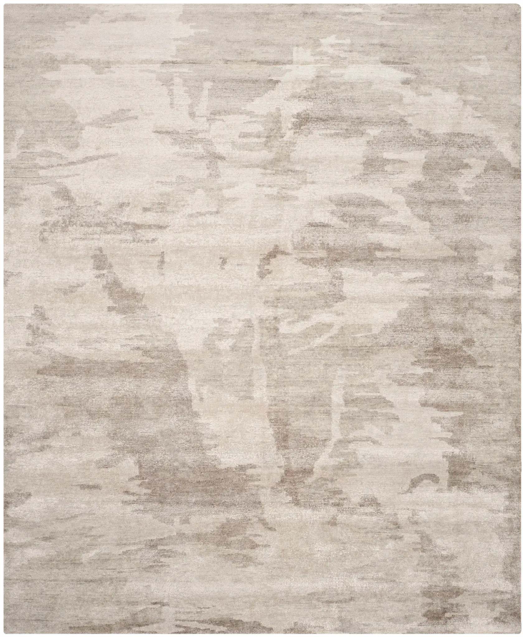 Tibetan Ethereal Abstract Hand-Knotted Rug