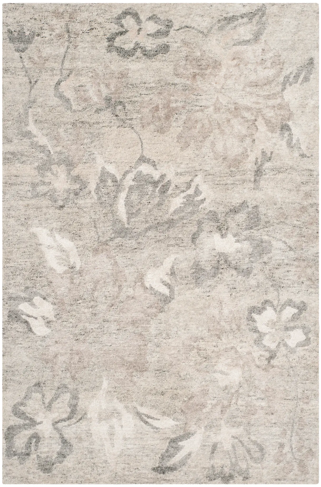 Tibetan Aura Abstract Textured Hand-Knotted Rug