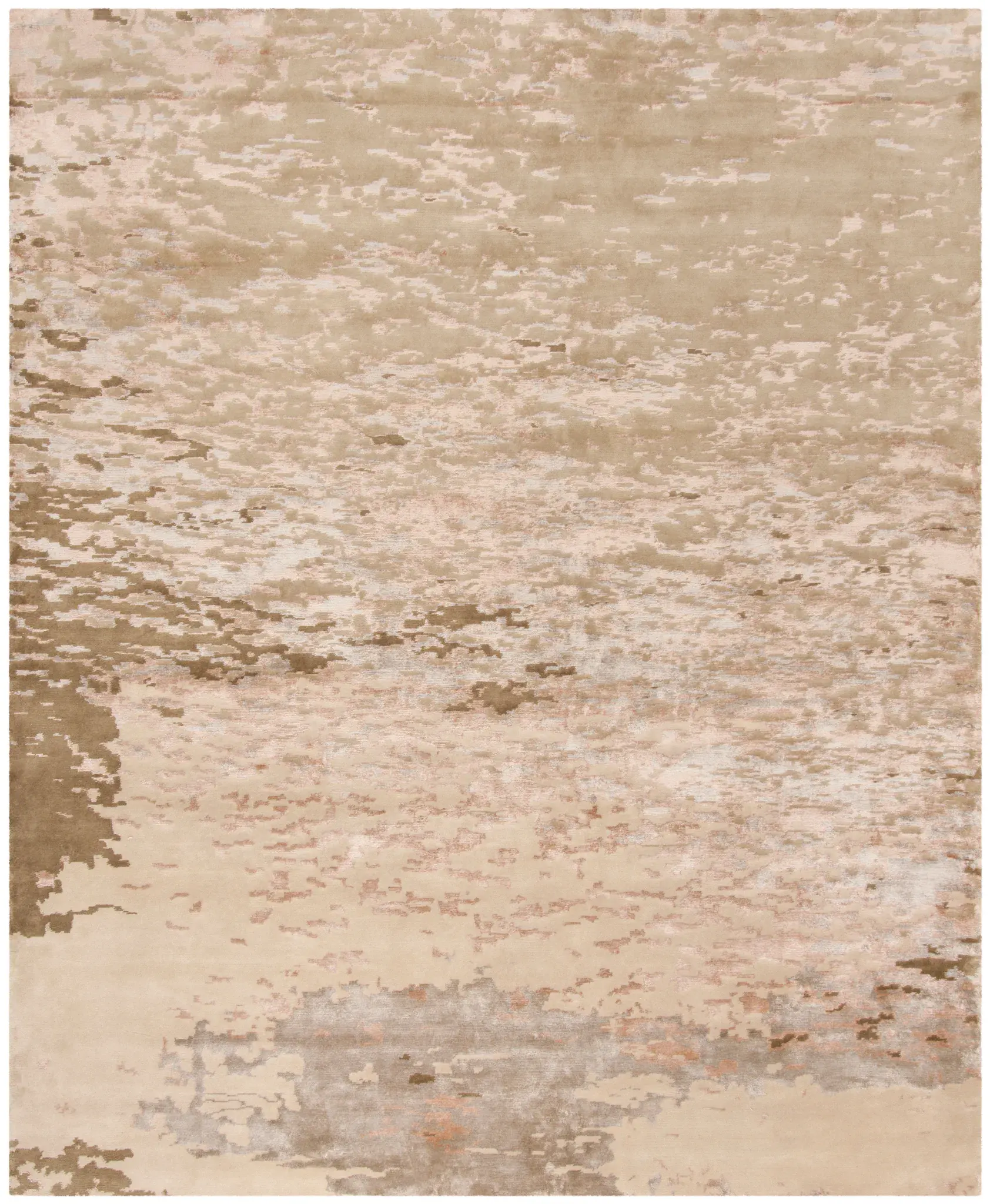 Tibetan Eroded Texture Hand-Knotted Rug